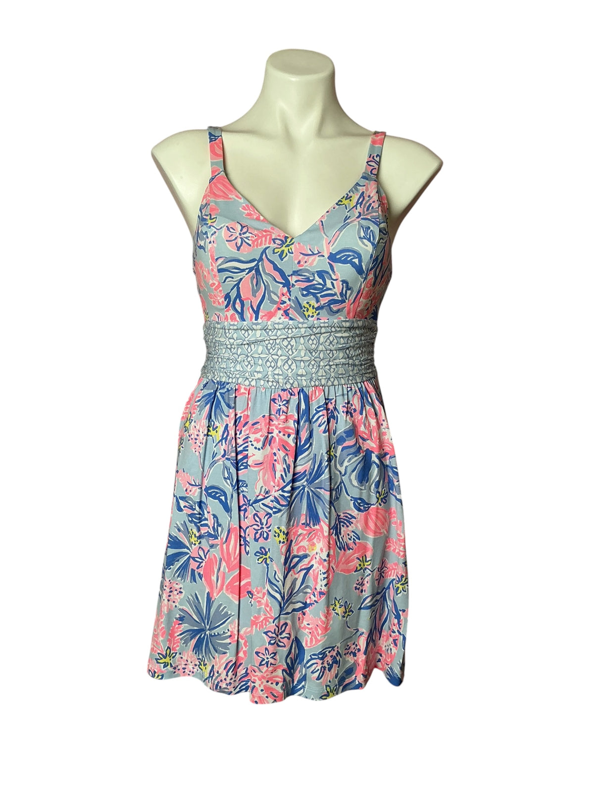 Lilly Pulitzer Nemy Skirted Romper Elephant Splash - Size 2