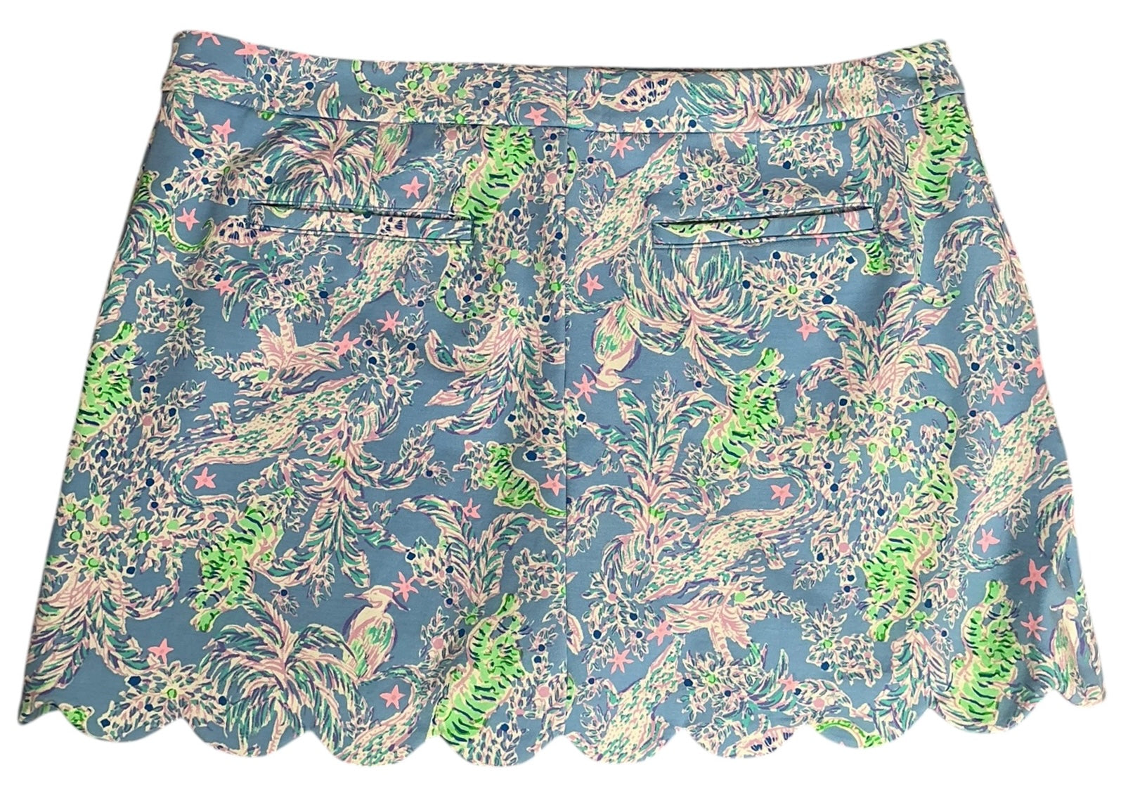 Lilly Pulitzer Colette Knit Skort Blue Peri Turtle Package  - Size 14