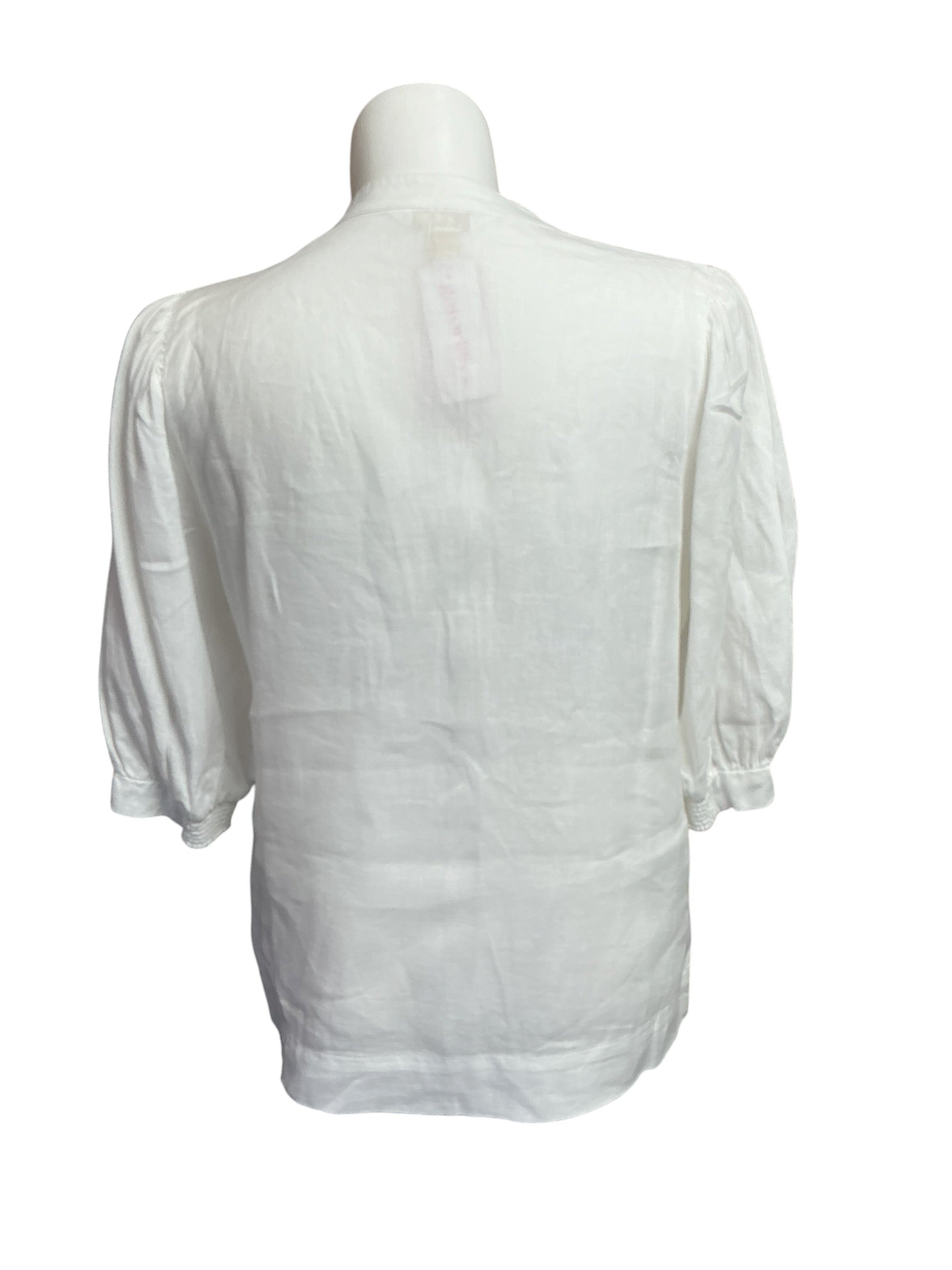 Lilly Pulitzer Mialeigh Linen Top - Resort White - Size 14