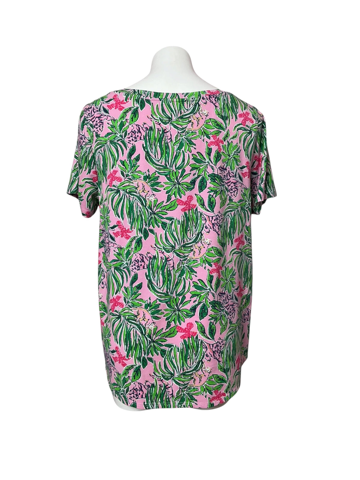 Lilly Pulitzer Top Conch Shell Pink Roaring With Joy - Size L