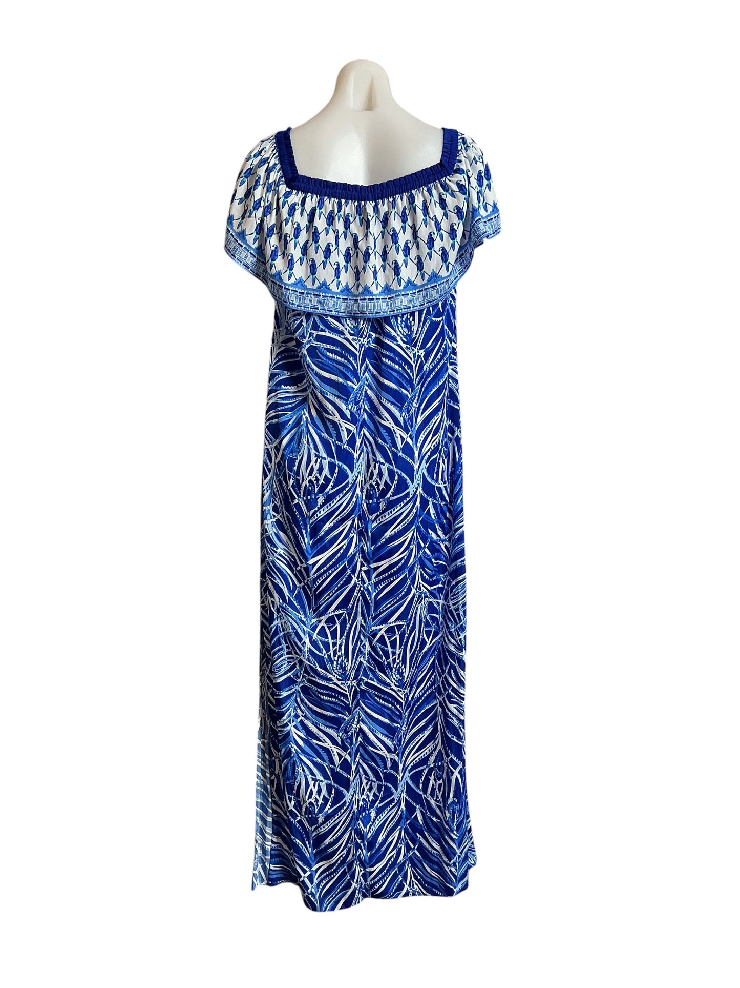 Lilly Pulitzer NWT Alicia Maxi Dress Twilight Blue Early Riser Engineered- Size S