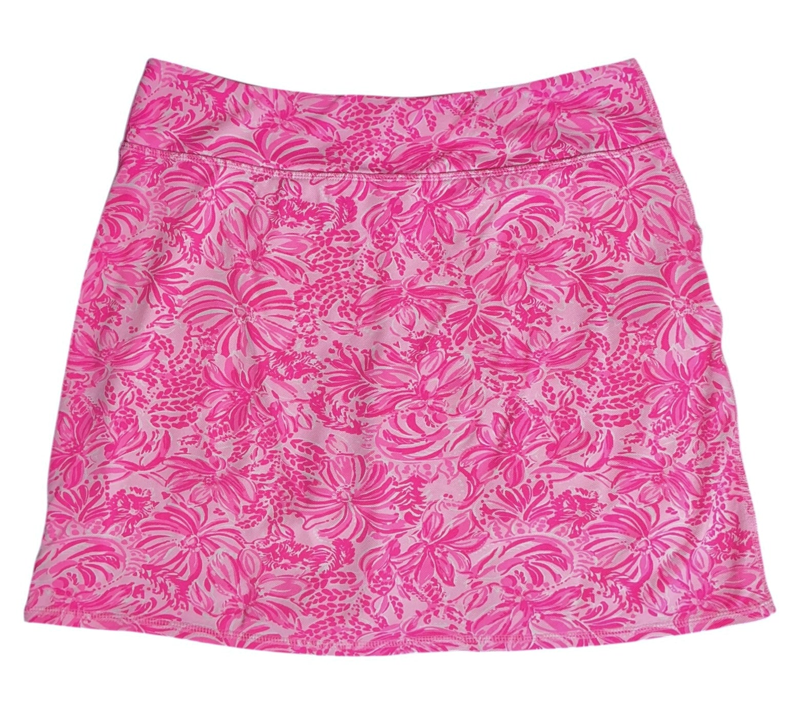 Lilly Pulitzer UPF 50+ Luxletic Maryana Skort Pink Blossom Foxy Llama - Size S