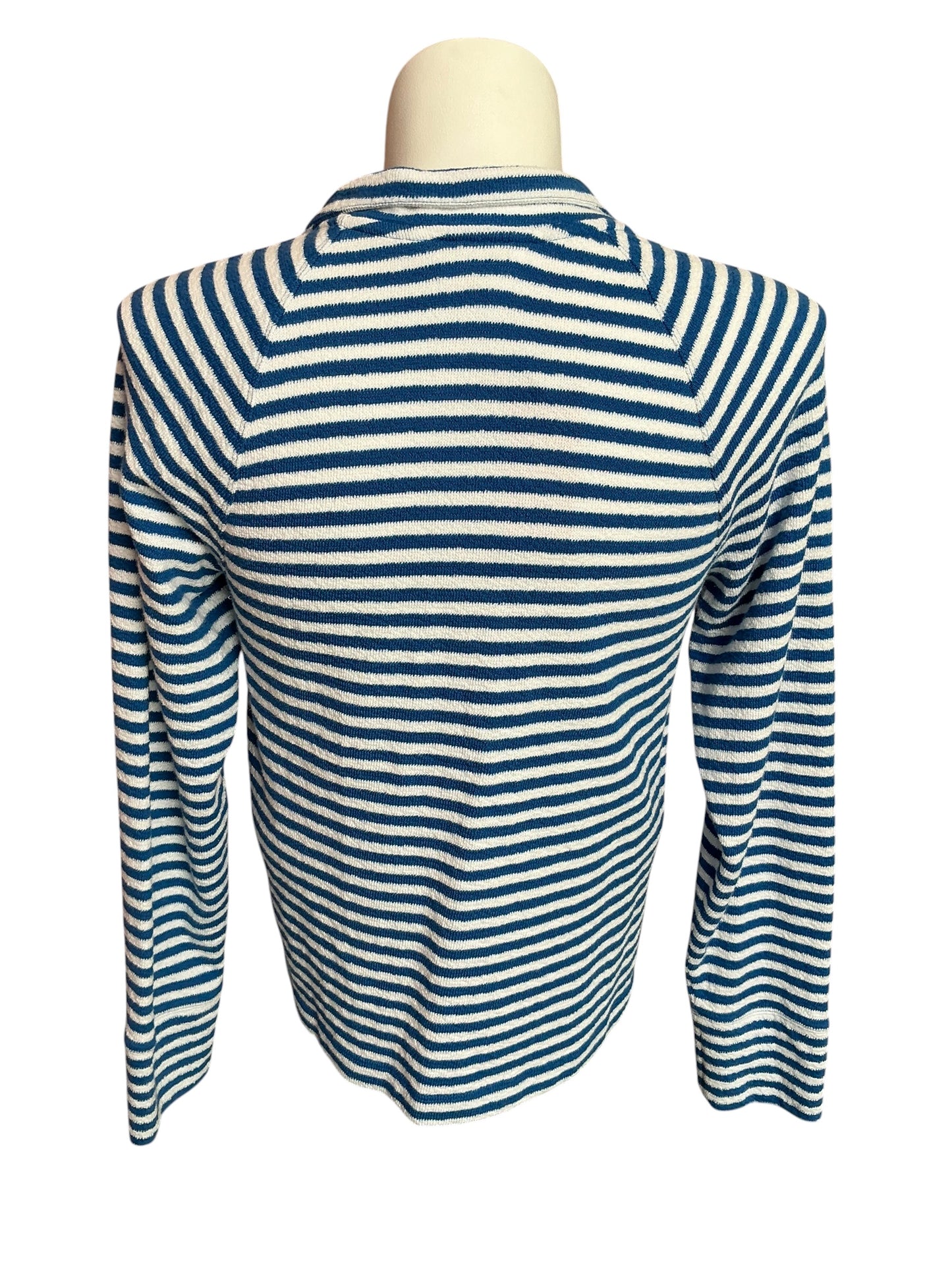 Lilly Pulitzer Cassi Popover Barton Blue St. Tropez Stripe - Size L