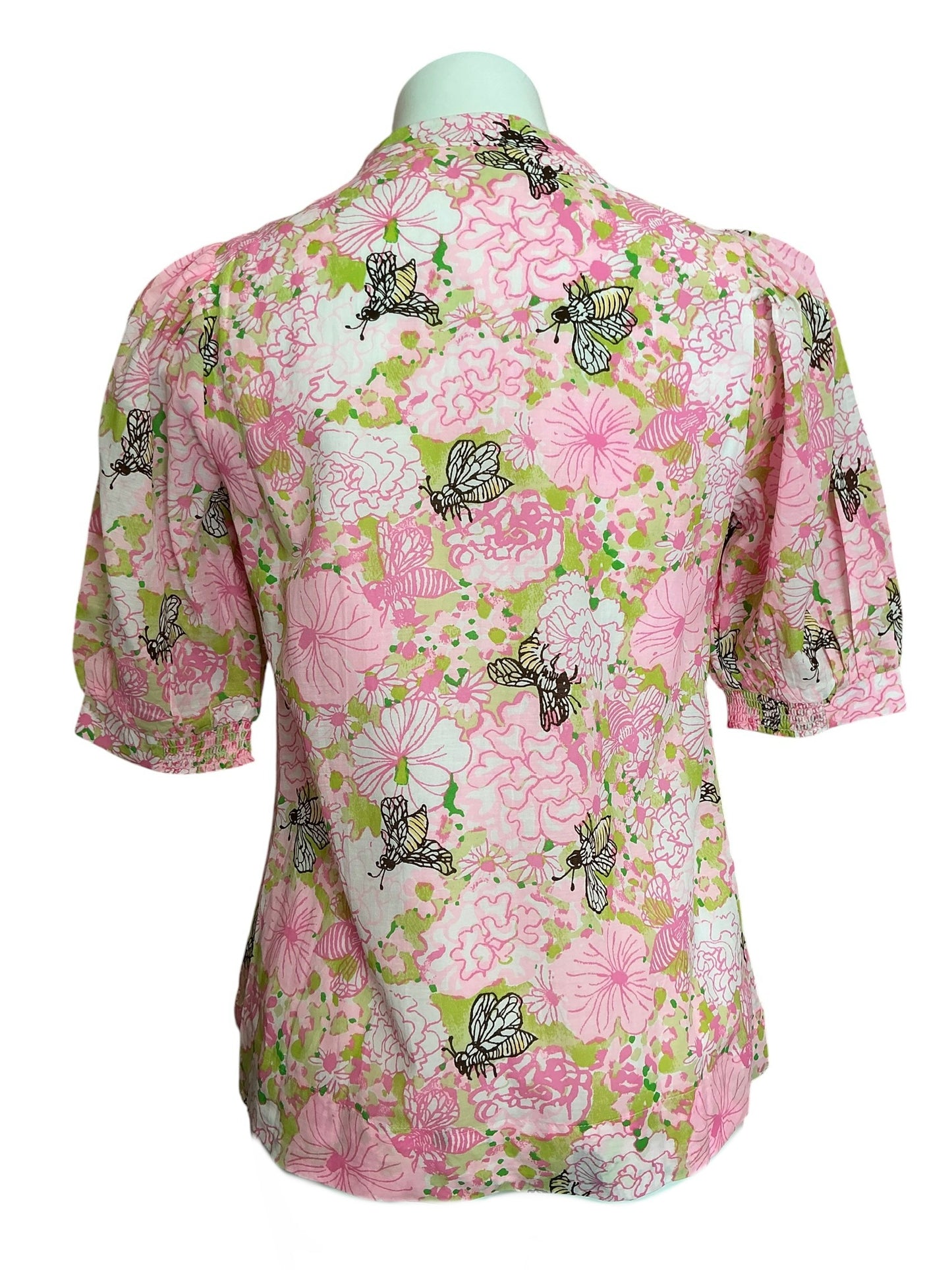 Lilly Pulitzer NWT Brinelle Top Pistachio Macaron Bees Knees - Size XS