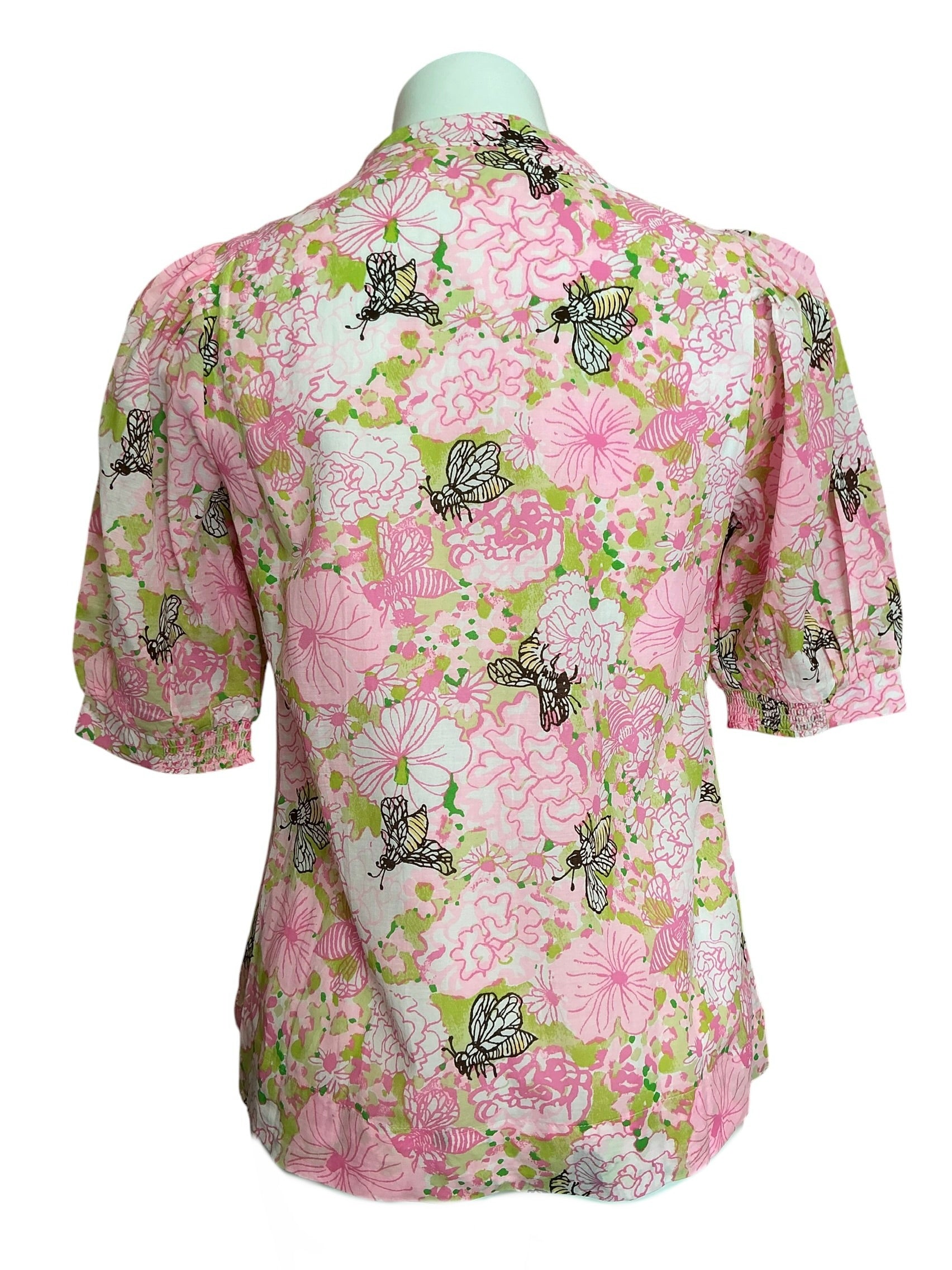 Lilly Pulitzer NWT Brinelle Top Pistachio Macaron Bees Knees - Size XS
