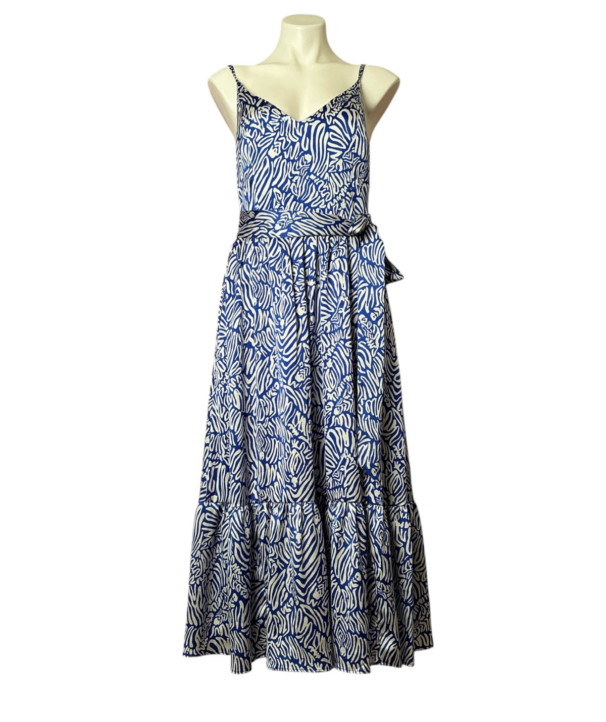 Lilly Pulitzer NWT Marcelina Midi Dress Martinique Blue Zee Bebe - Size 8