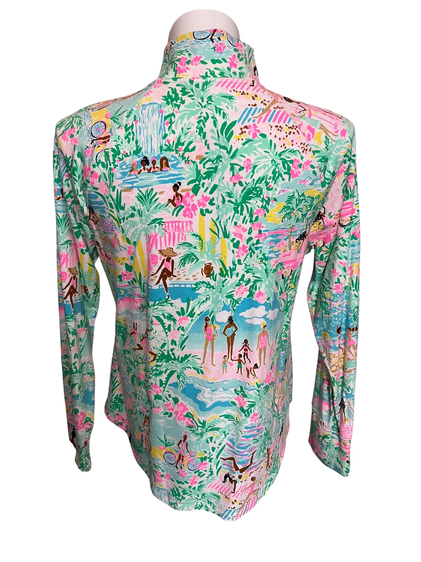 Lilly Pulitzer UPF 50+ Skipper Popover Let's Get Together - Size XL