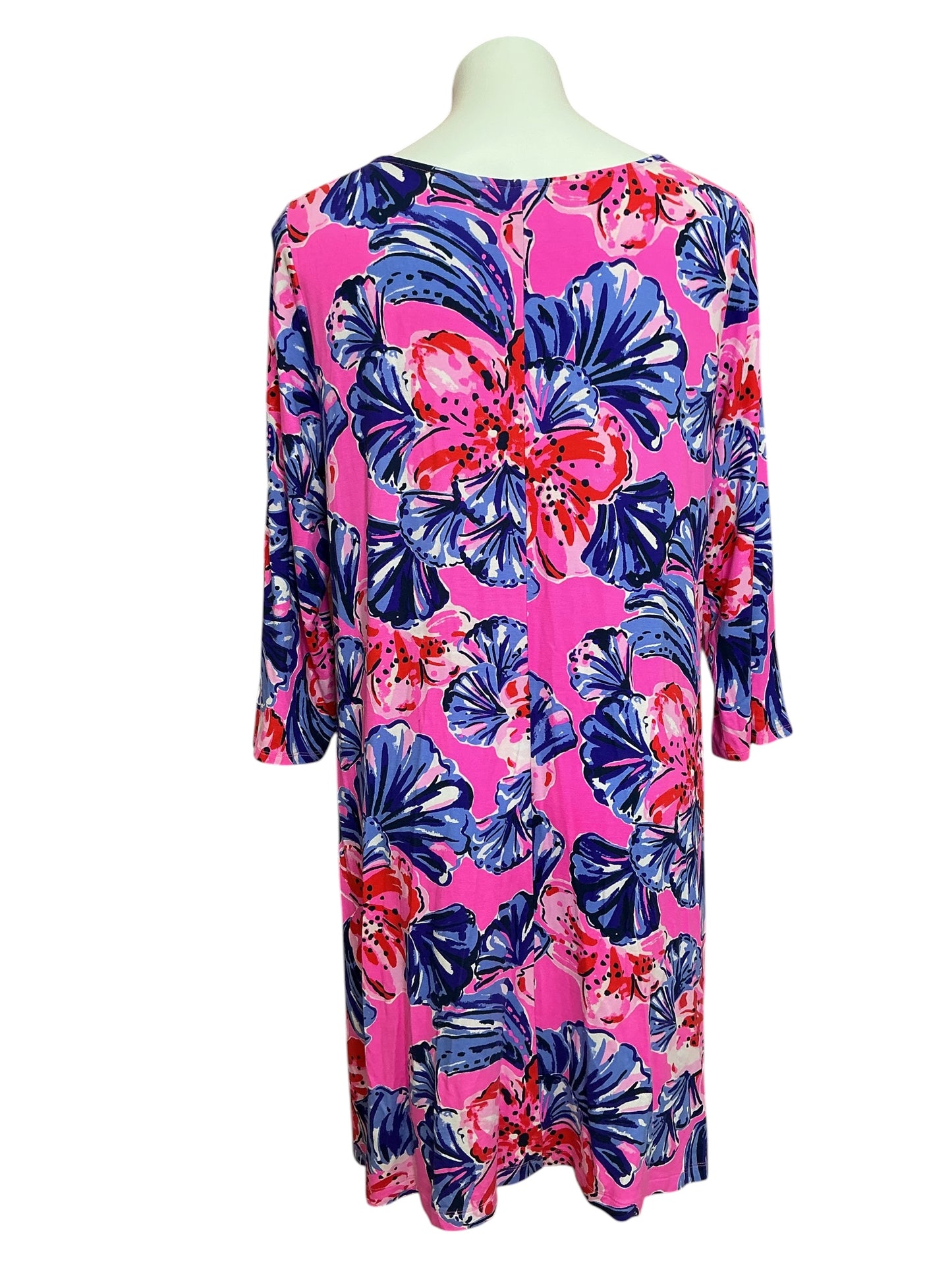 Lilly Pulitzer Ophelia Swing Dress Plumeria Pink In A Holidaze - Size XL