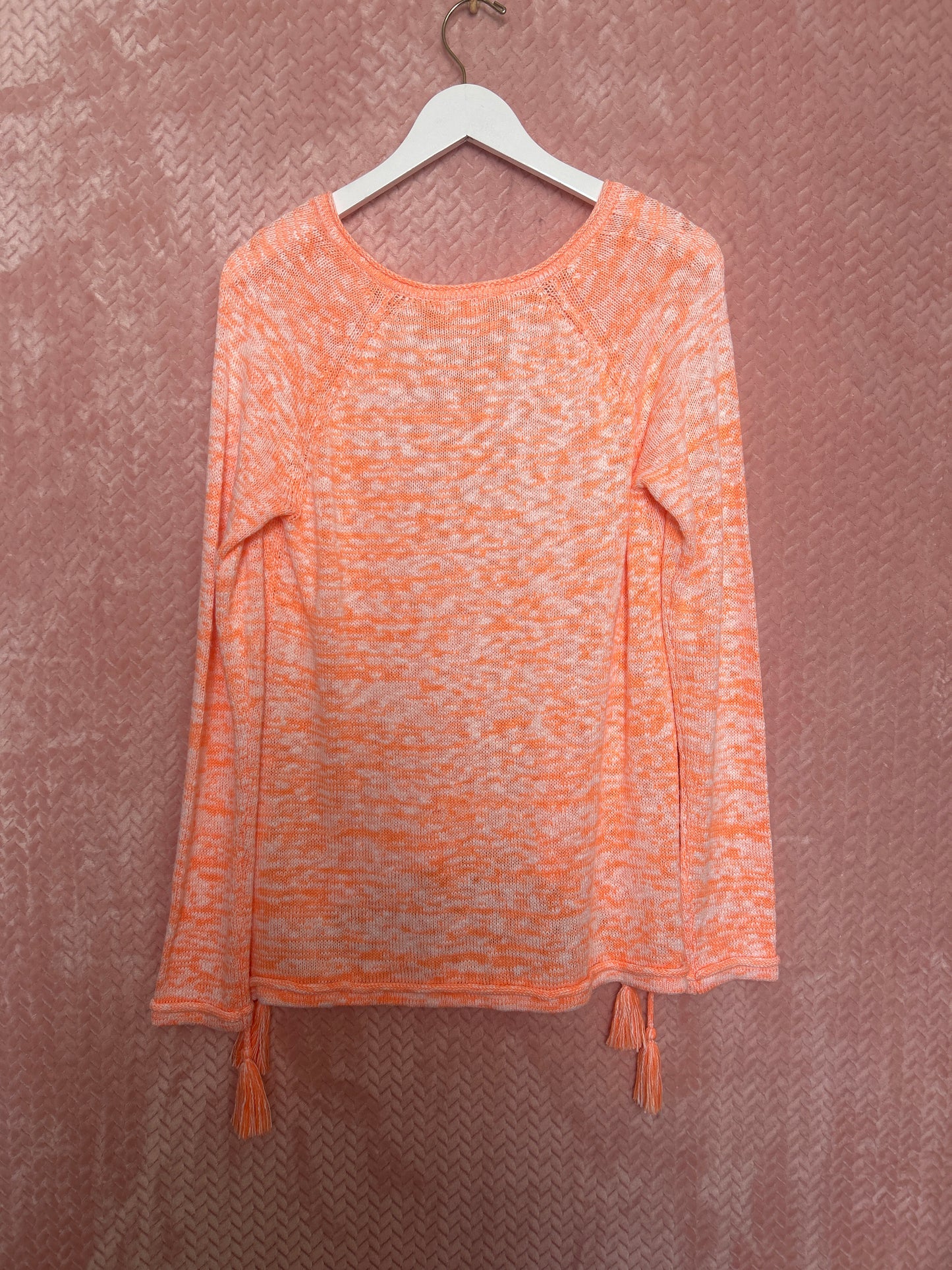Lilly Pulitzer NWT Jody VNeck Sweater Cantaloupe Marl - Size M