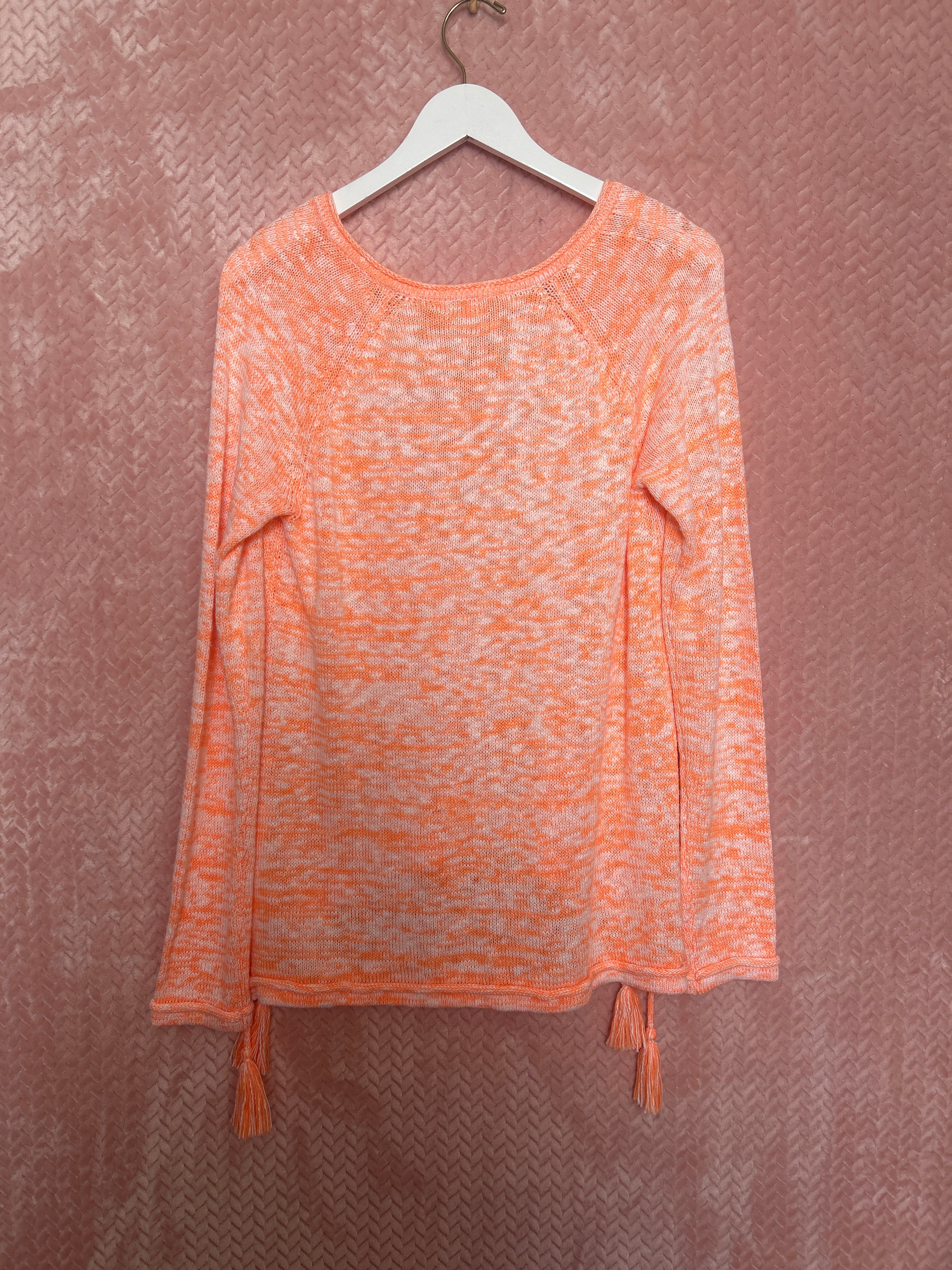 Lilly Pulitzer NWT Jody VNeck Sweater Cantaloupe Marl - Size M