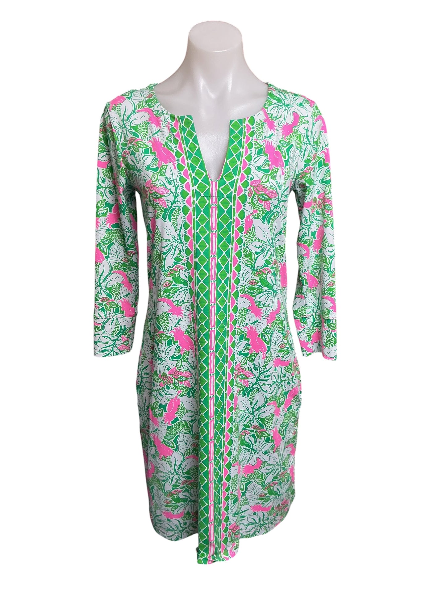 Lilly Pulitzer Nadine Dress  Botanical Green Just Wing It - Size M