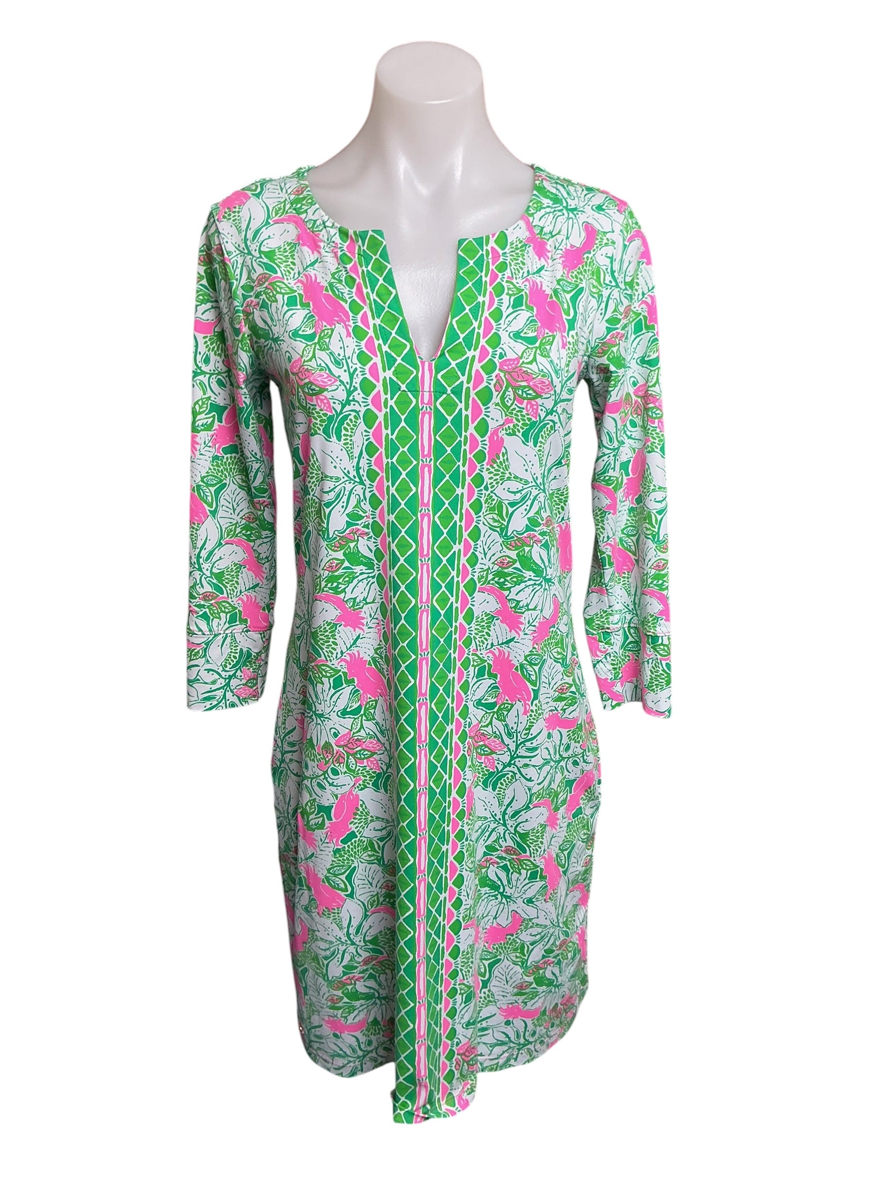 Lilly Pulitzer Nadine Dress  Botanical Green Just Wing It - Size M