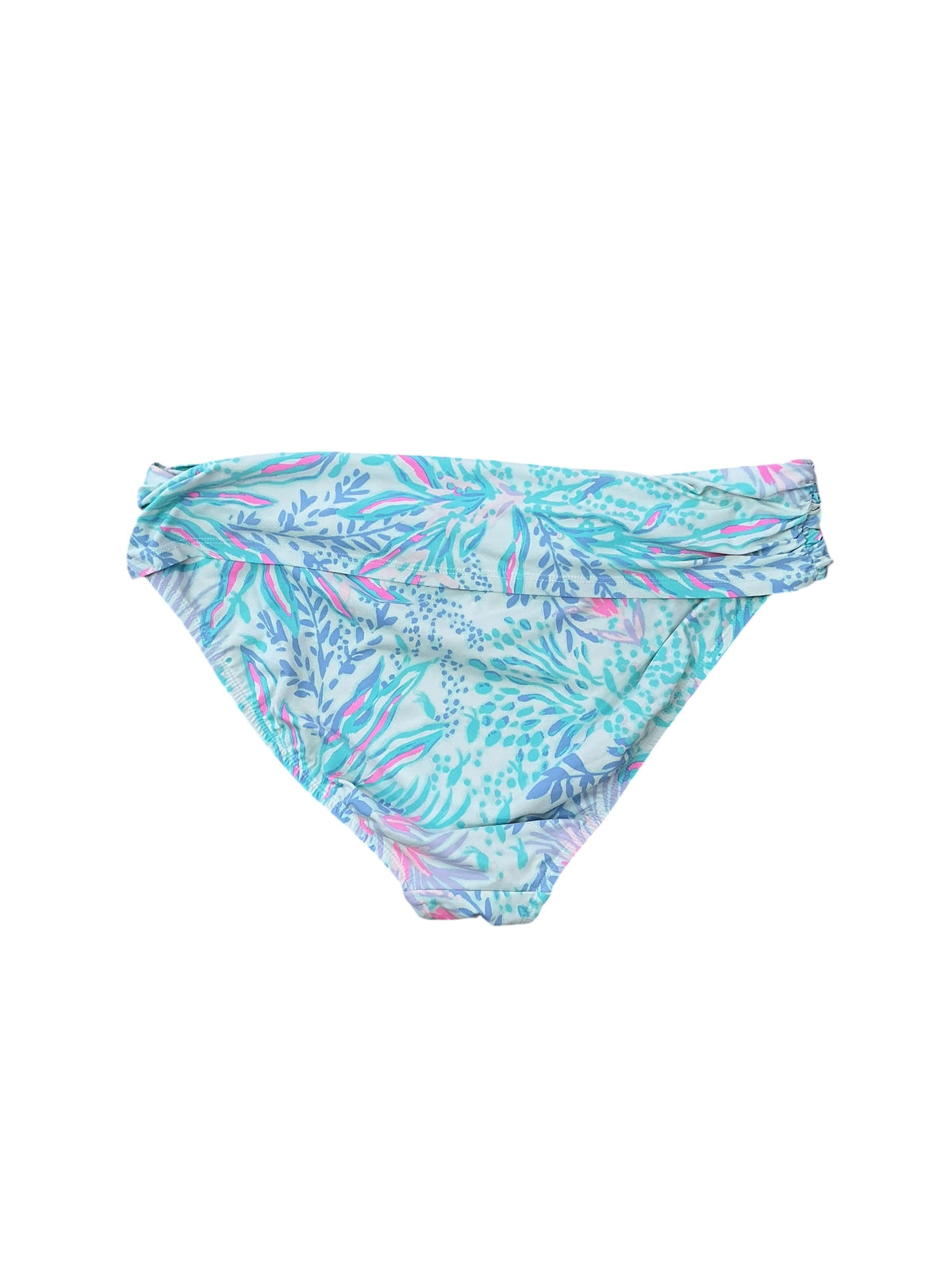 Lilly Pulitzer Lagoon Sarong Hipster Bikini Bottom Via Del Mar - Size 14