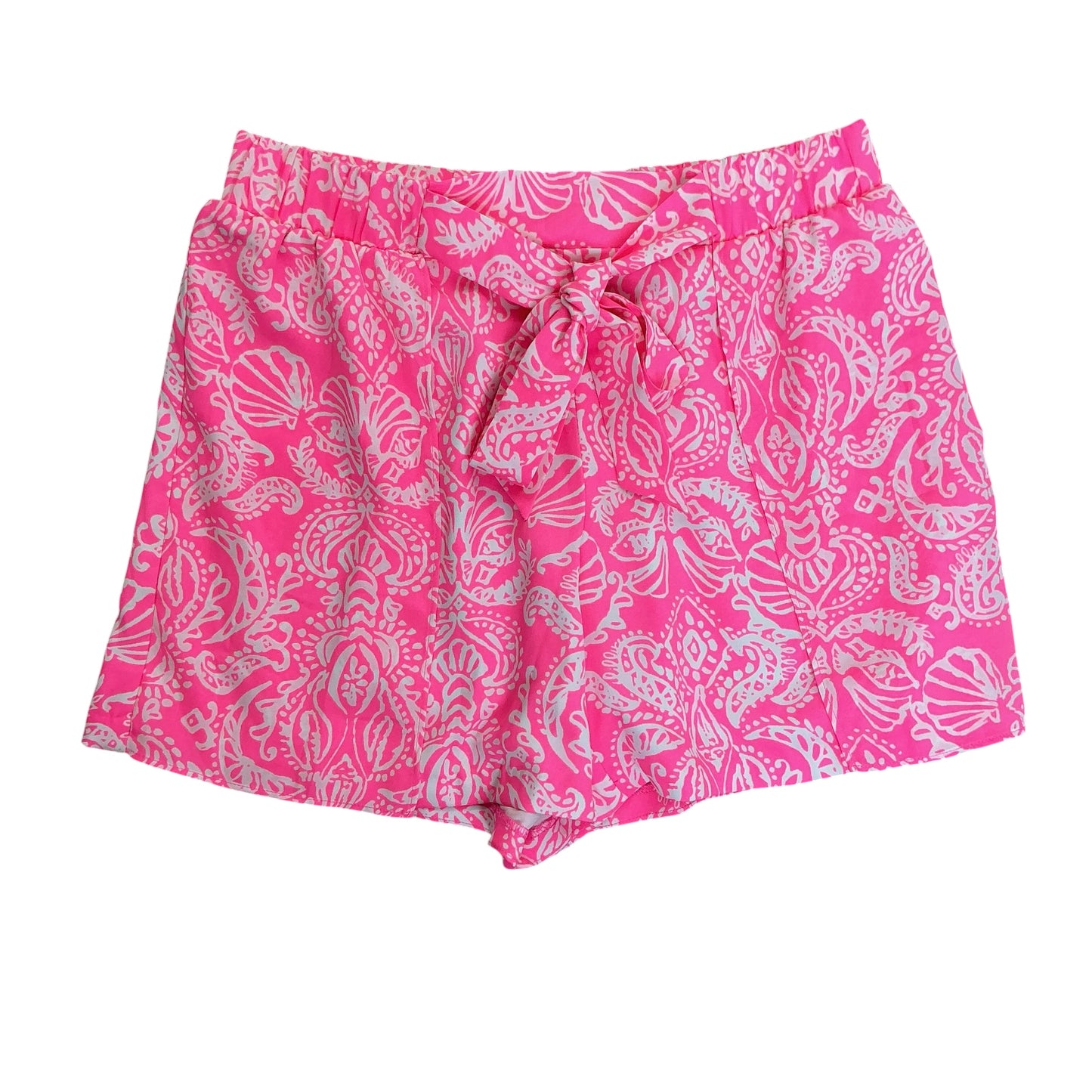 Lilly Pulitzer NWT Mylee Tie Front Shorts Havana Pink Clawdia - Size 4