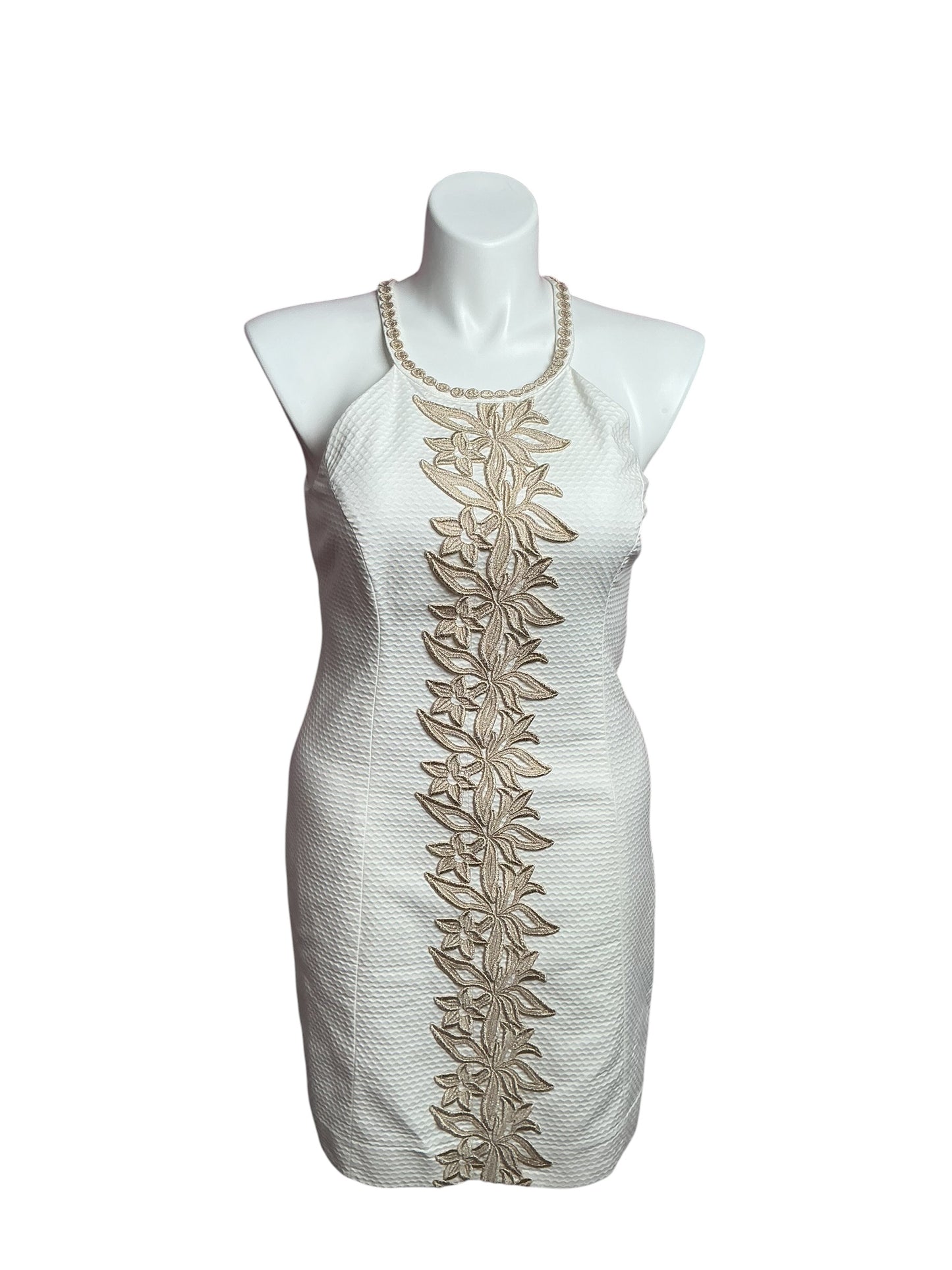 Lilly Pulitzer- Parker Palm Shift Dress Resort White Size 12