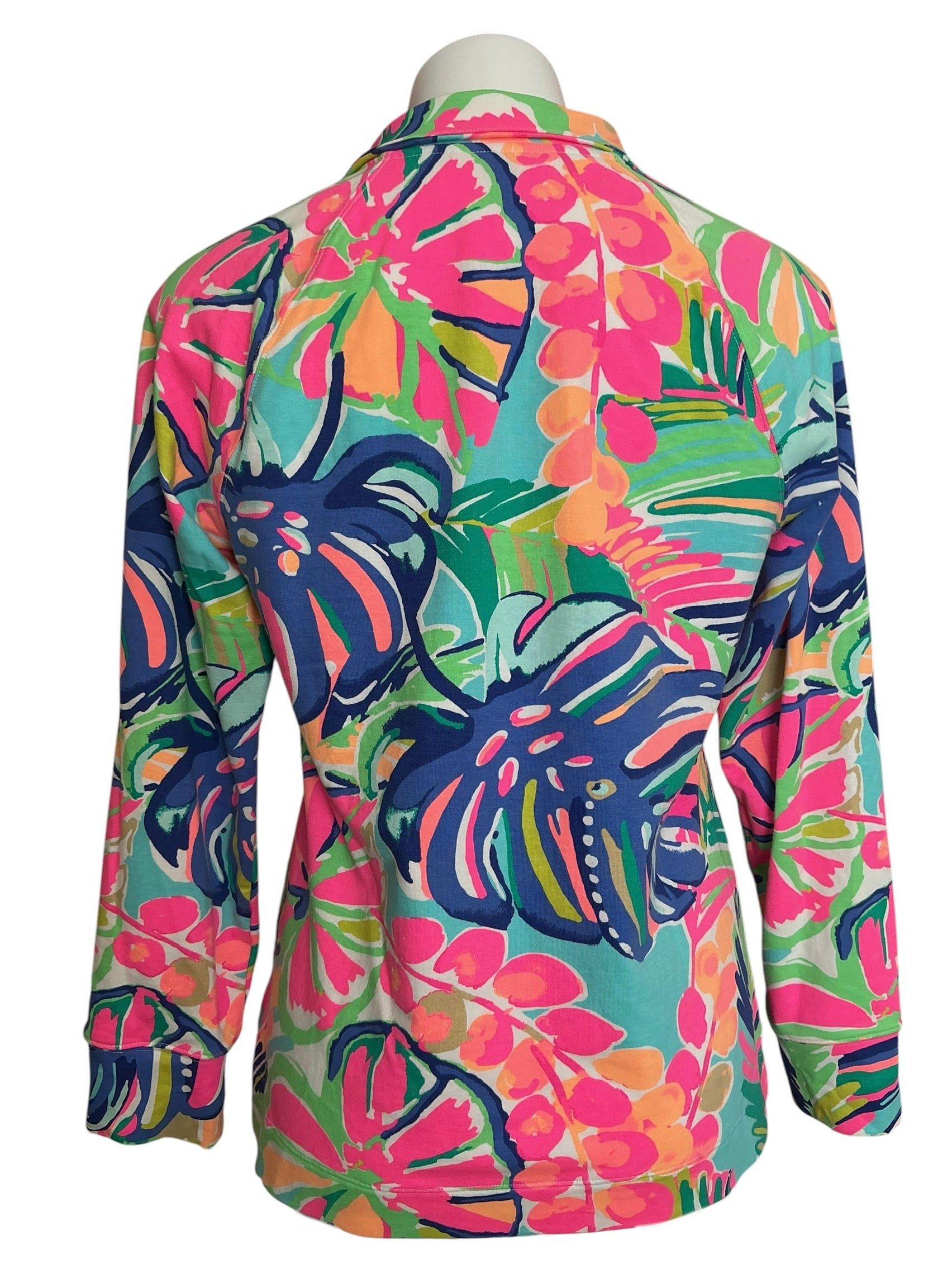 Lilly Pulitzer Skipper Popover Top Exotic Garden - Size M