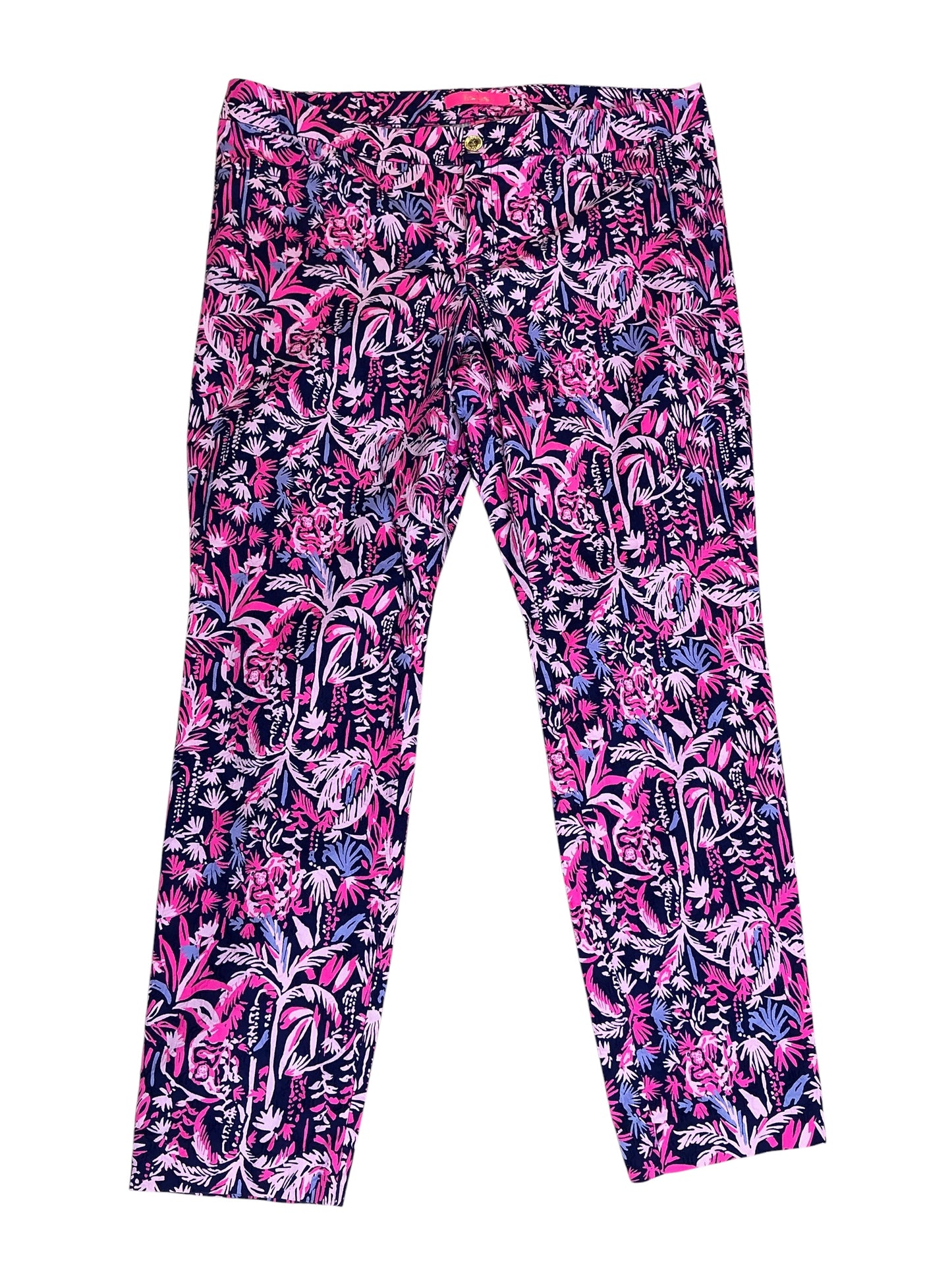 Lilly Pulitzer Kelly Skinny Ankle Pant Swing Of Things - Size 16