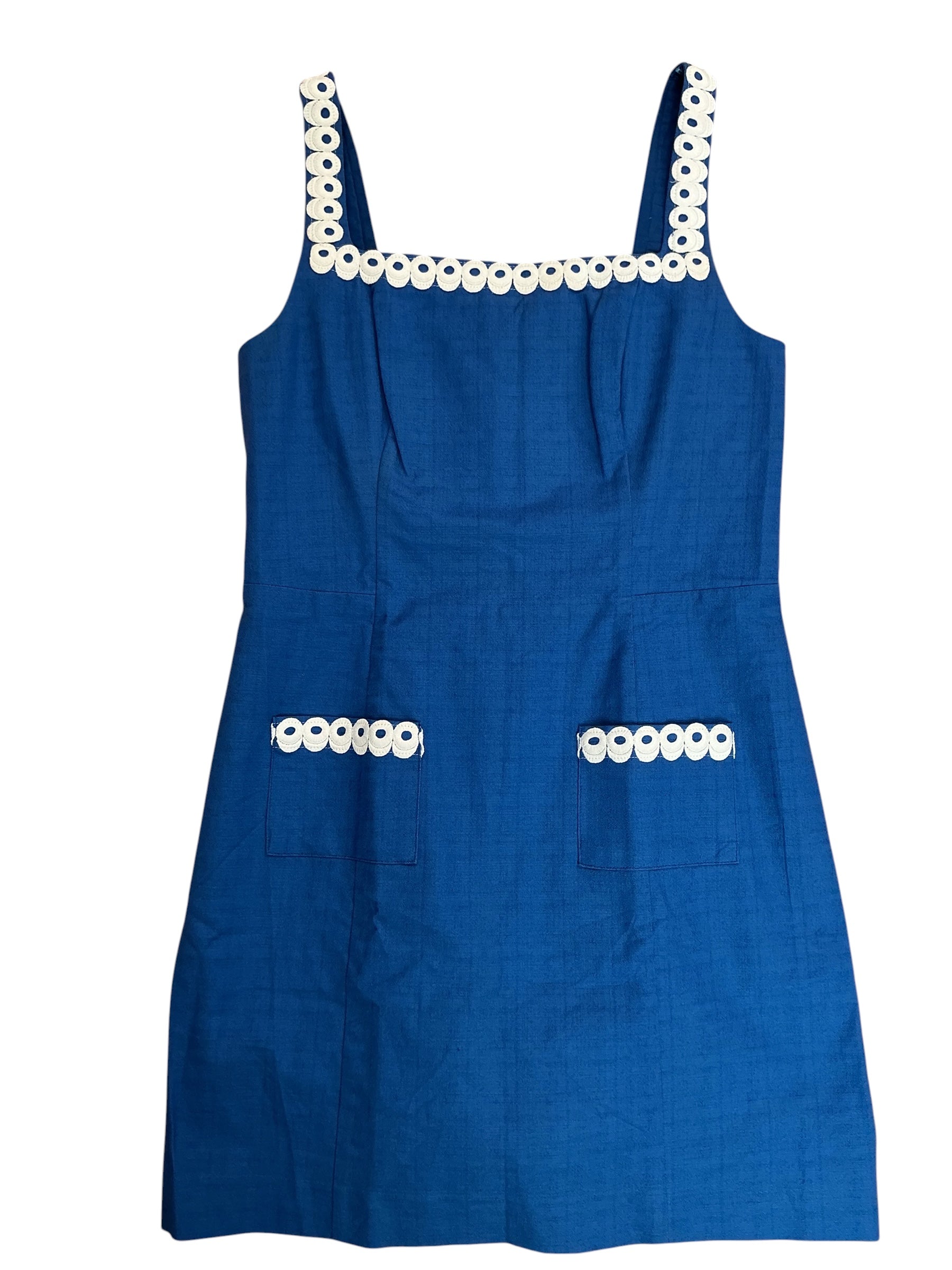 Lilly Pulitzer Isleen Skirted Romper Barton Blue - Size 4