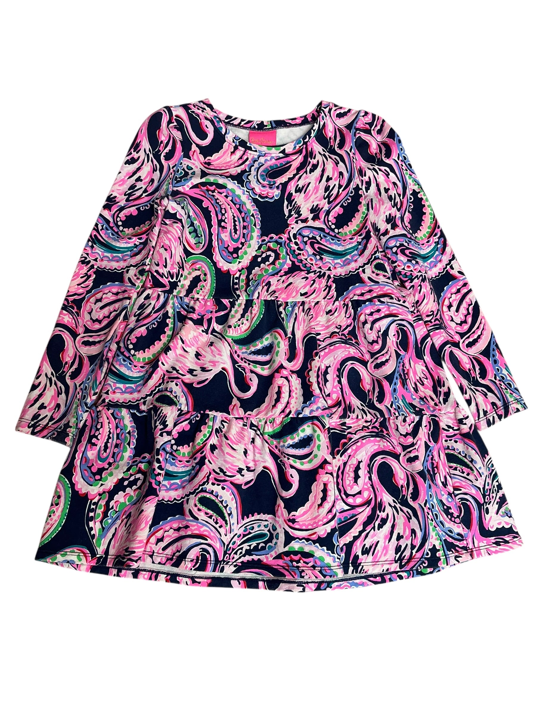 Lilly Pulitzer Mini Arlette Girls Dress Flock To The Top - Size M (6-7)