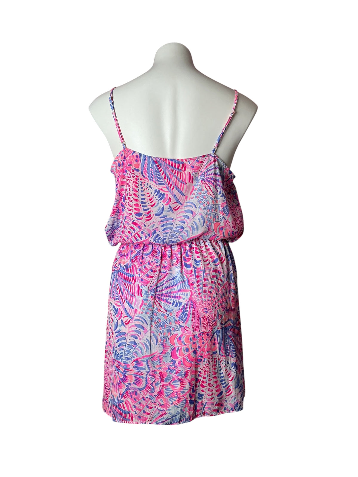 Lilly Pulitzer Zana Skort Romper Raz Berry Sea You Soon - Size M