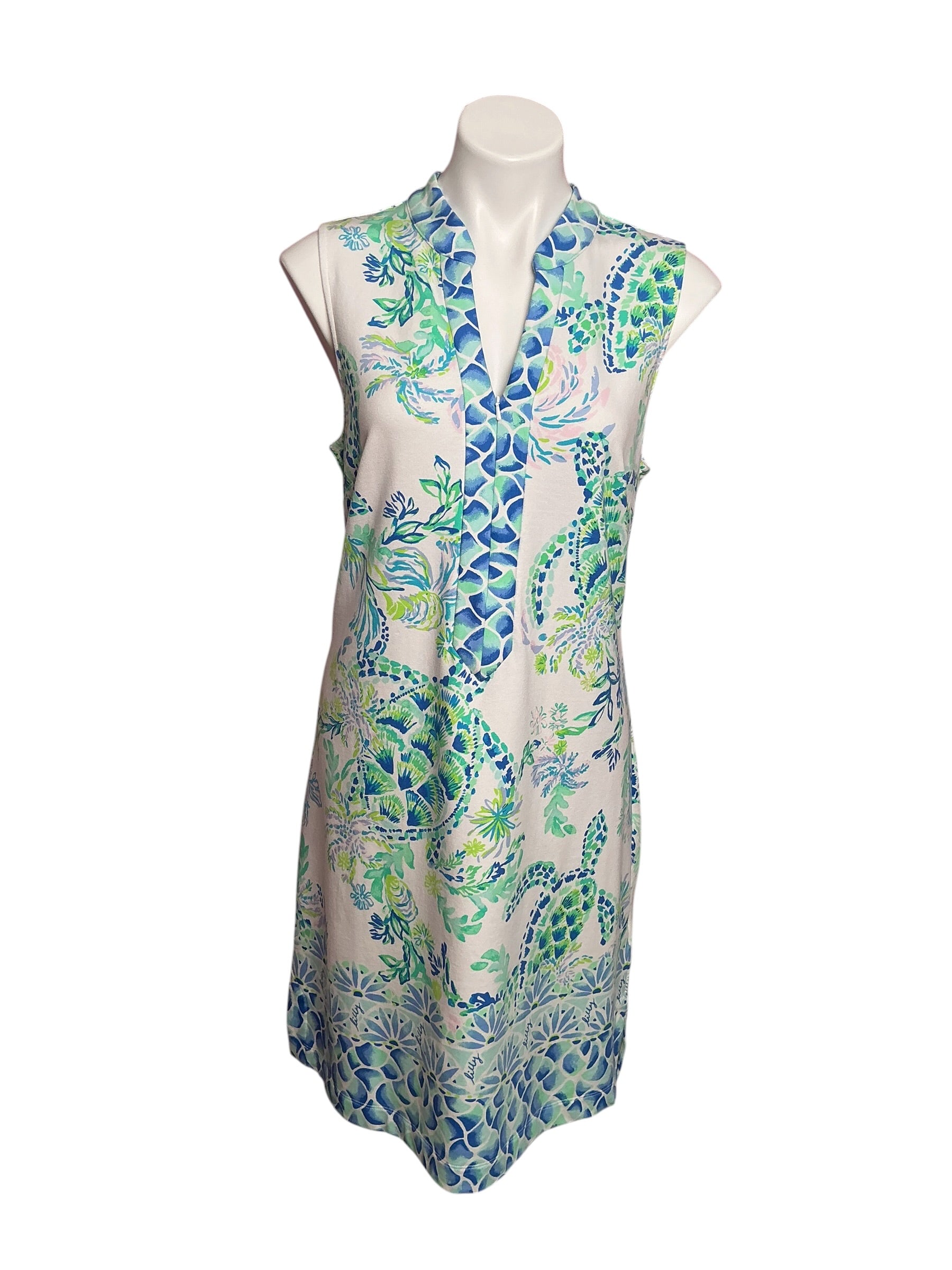 Lilly Pulitzer NWT Larsen Shift Dress Resort White Island Ride Engineered - Size L