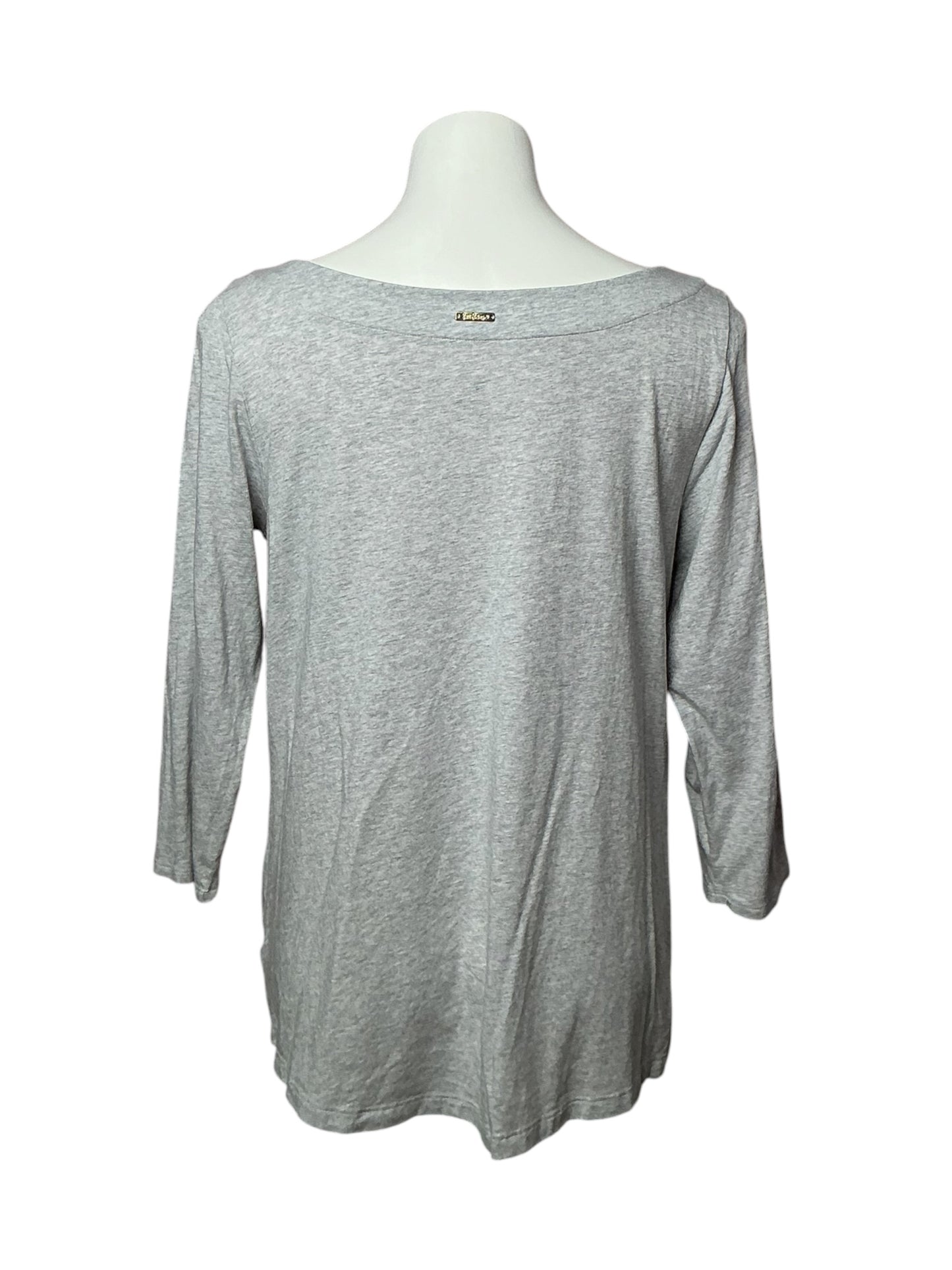 Lilly Pulitzer Maci Top Heather Grey (Solid) - Size L