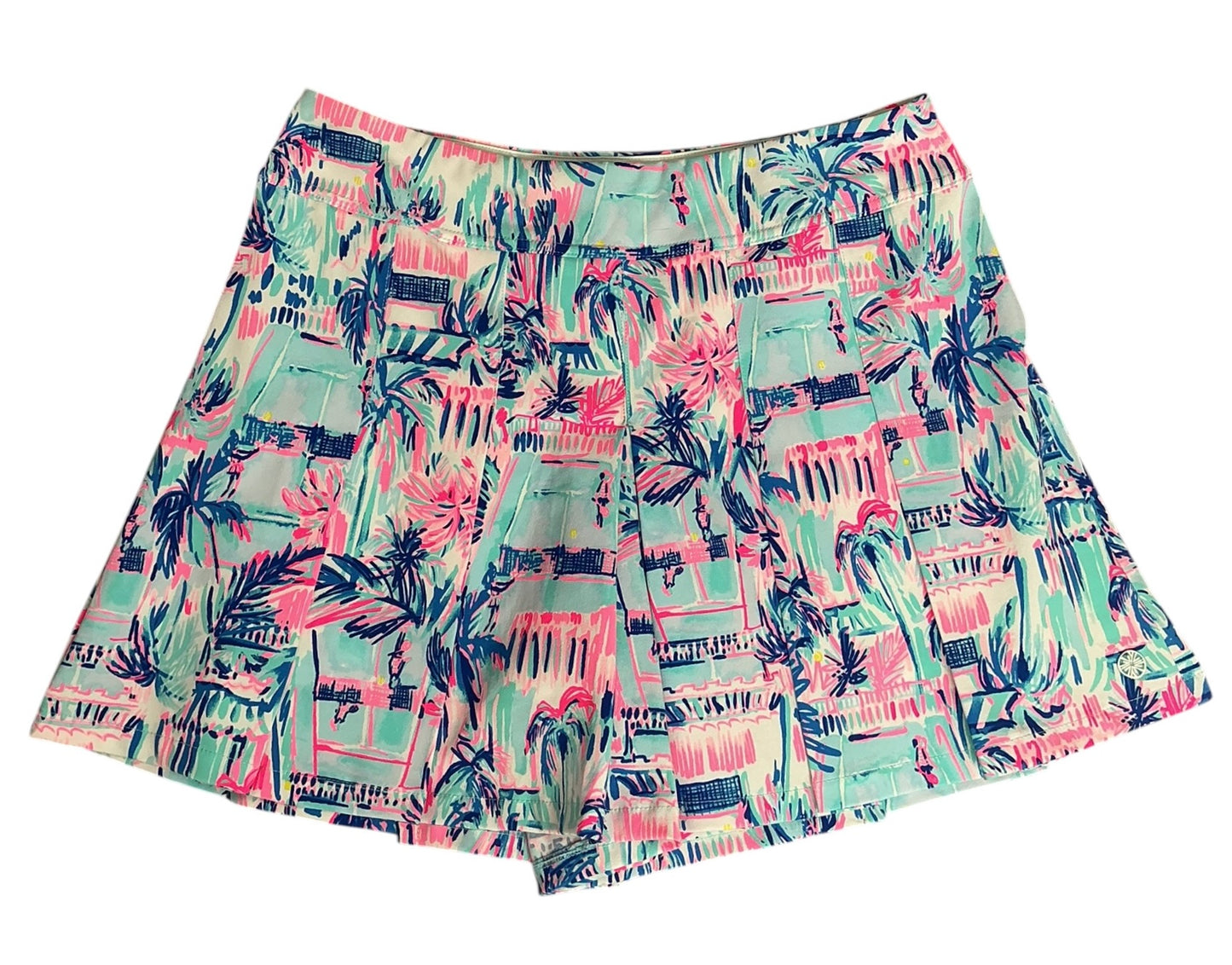 Lilly Pulitzer Frazer Shorts UPF 50+ Ravello Blue Perfect Match - Size 8
