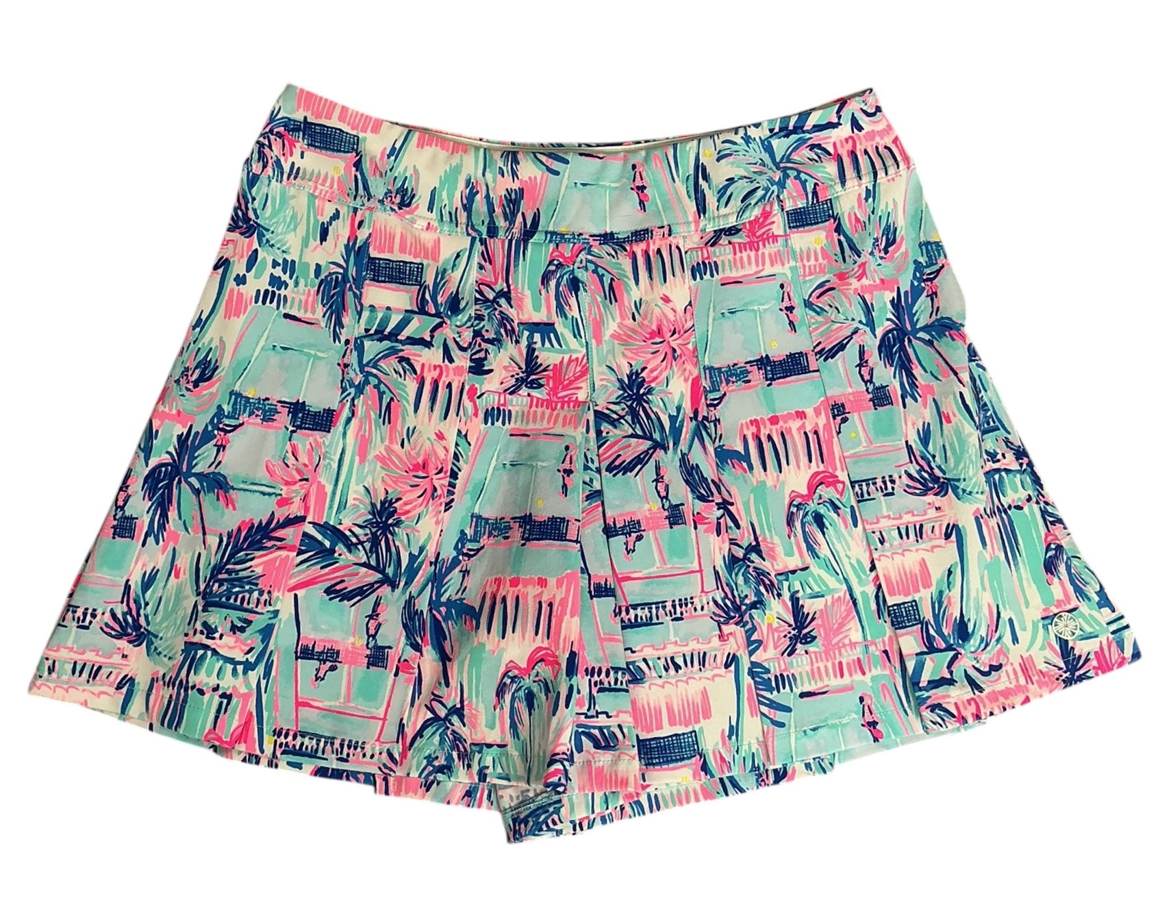 Lilly Pulitzer Frazer Shorts UPF 50+ Ravello Blue Perfect Match - Size 8