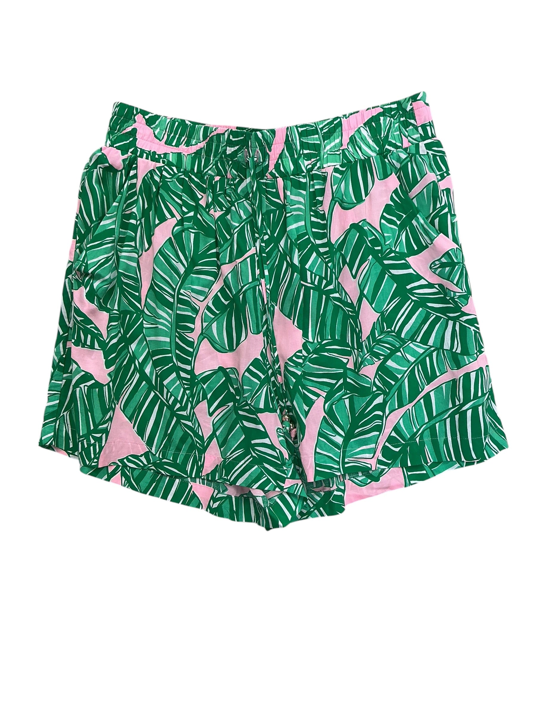 Lilly Pulitzer NWT Riv Shorts Coverup Conch Shell Pink Lets Go Bananas - Size S