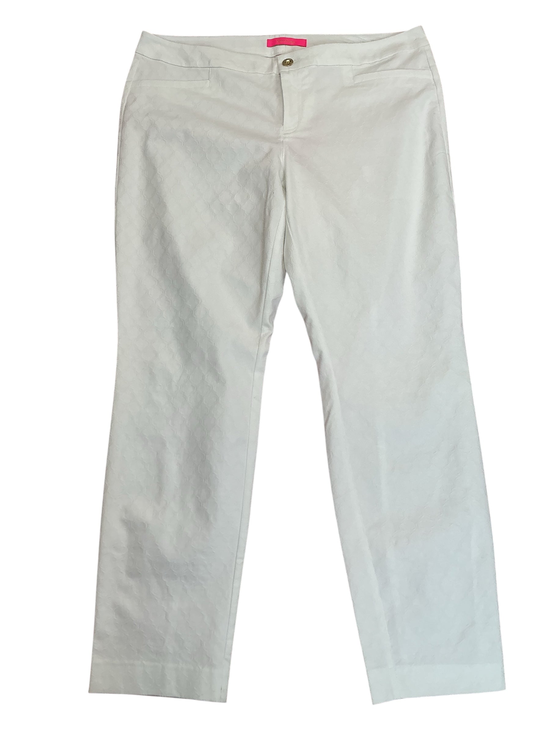 Lilly Pulitzer Kelly Skinny Ankle Pants Resort White - Size 16