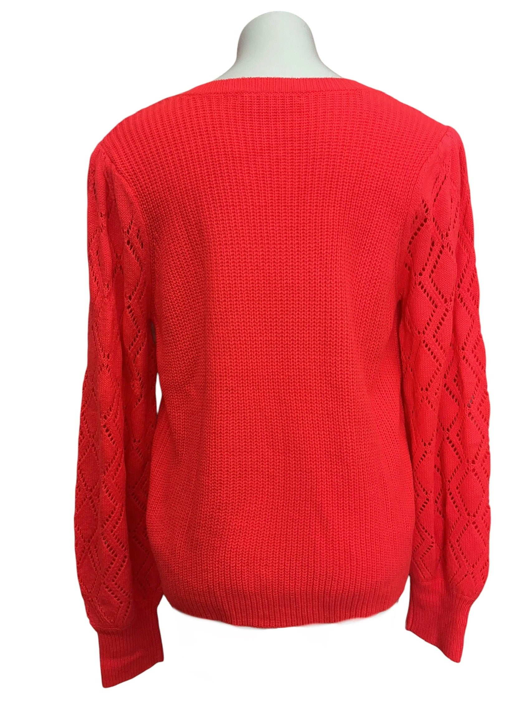 Lilly Pulitzer Luletta Sweater Spicy Coral - Size XL