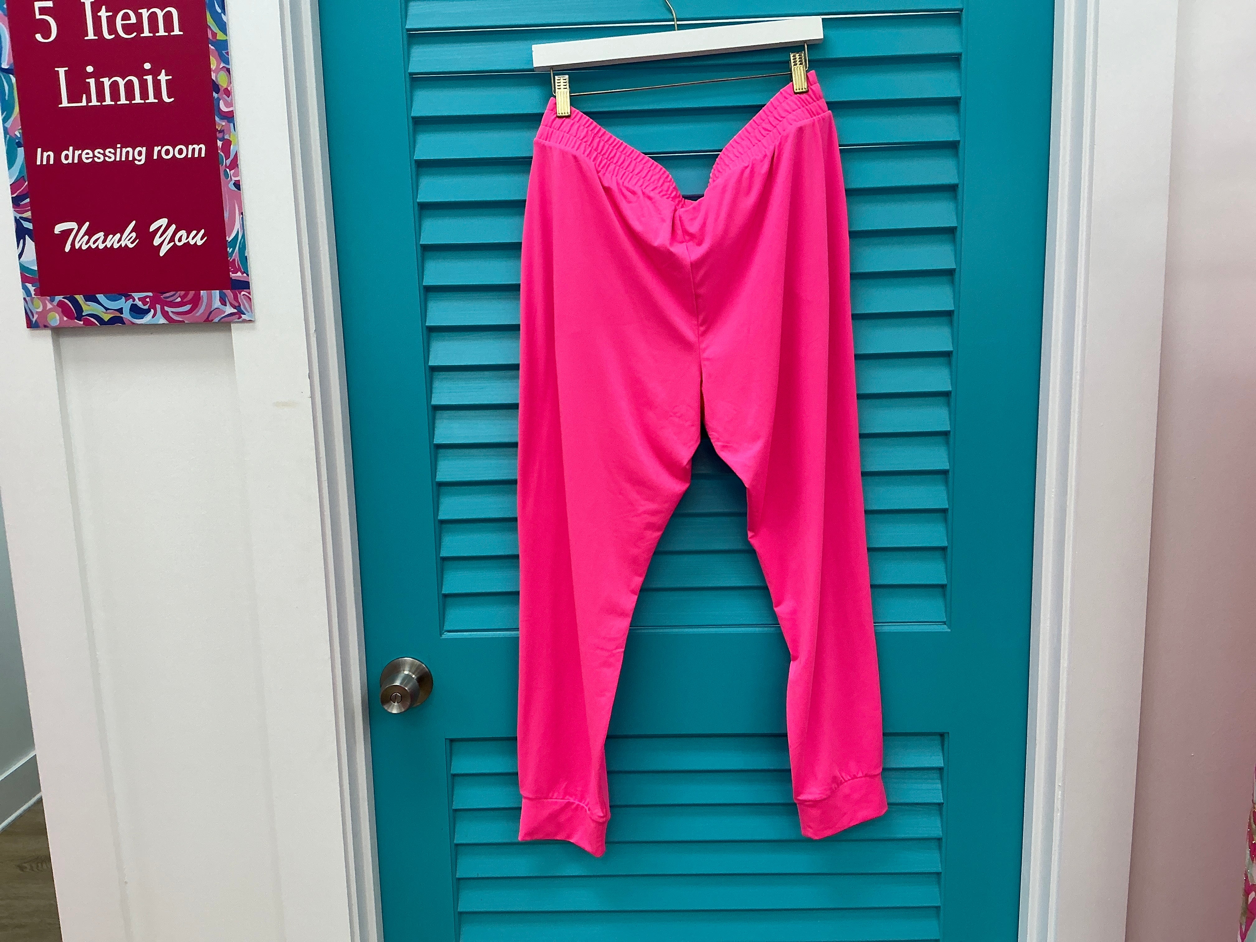 Lilly Pulitzer NWT Lillabeth UPF 50+ Pant Roxie Pink - Size L