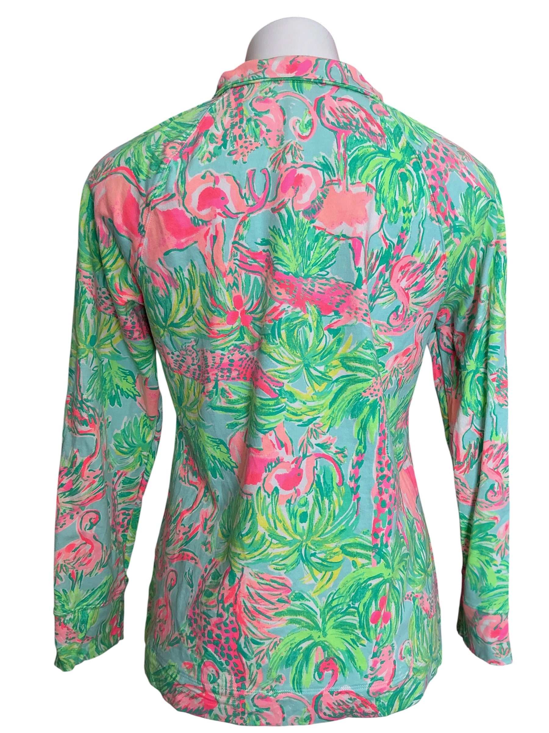 Lilly Pulitzer Skipper Popover Top Lilly’s Zoo - Size M