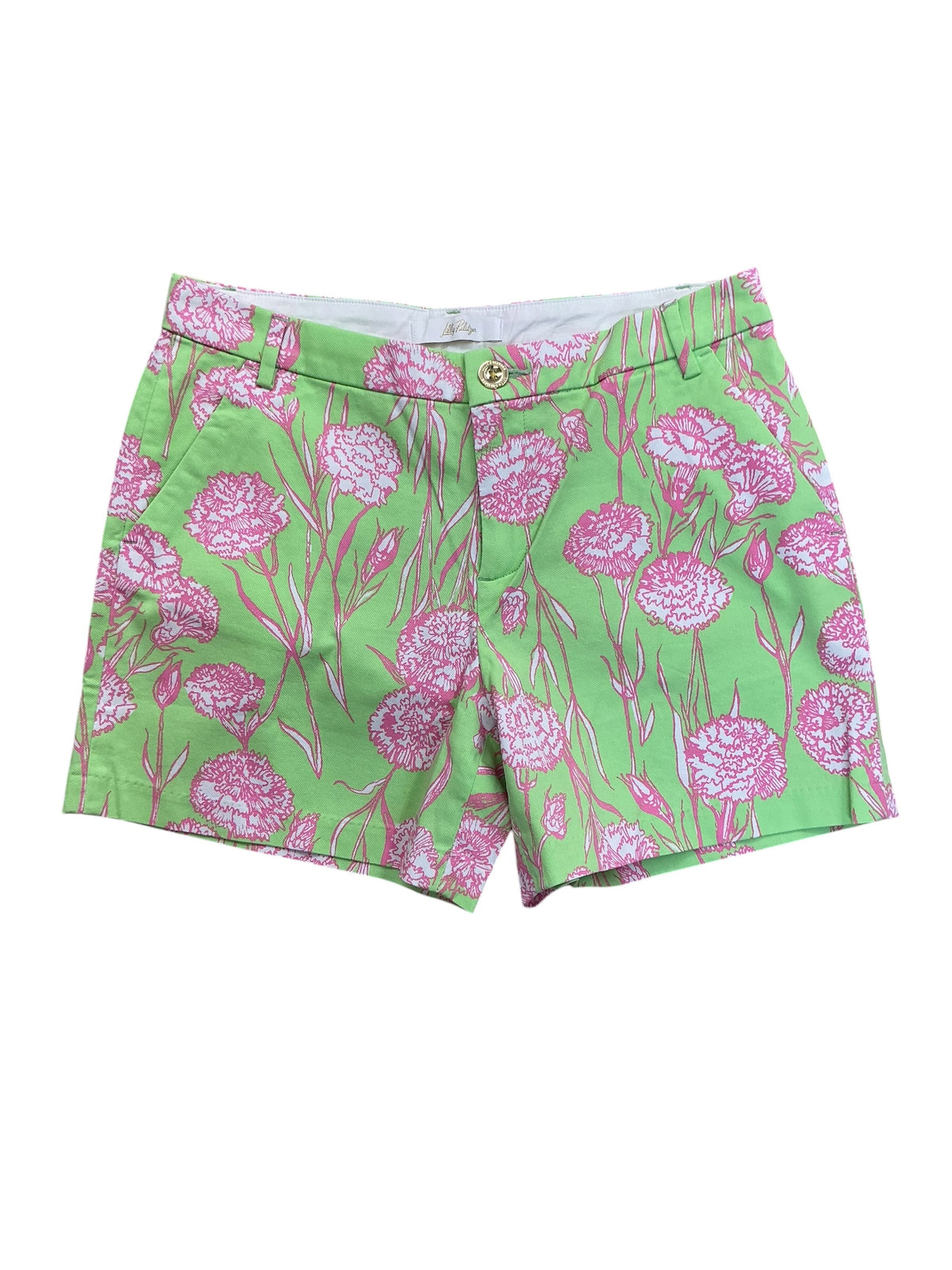 Lilly Pulitzer NWT Callahan Mid Rise Shorts Pistachio Macaron - Size 8