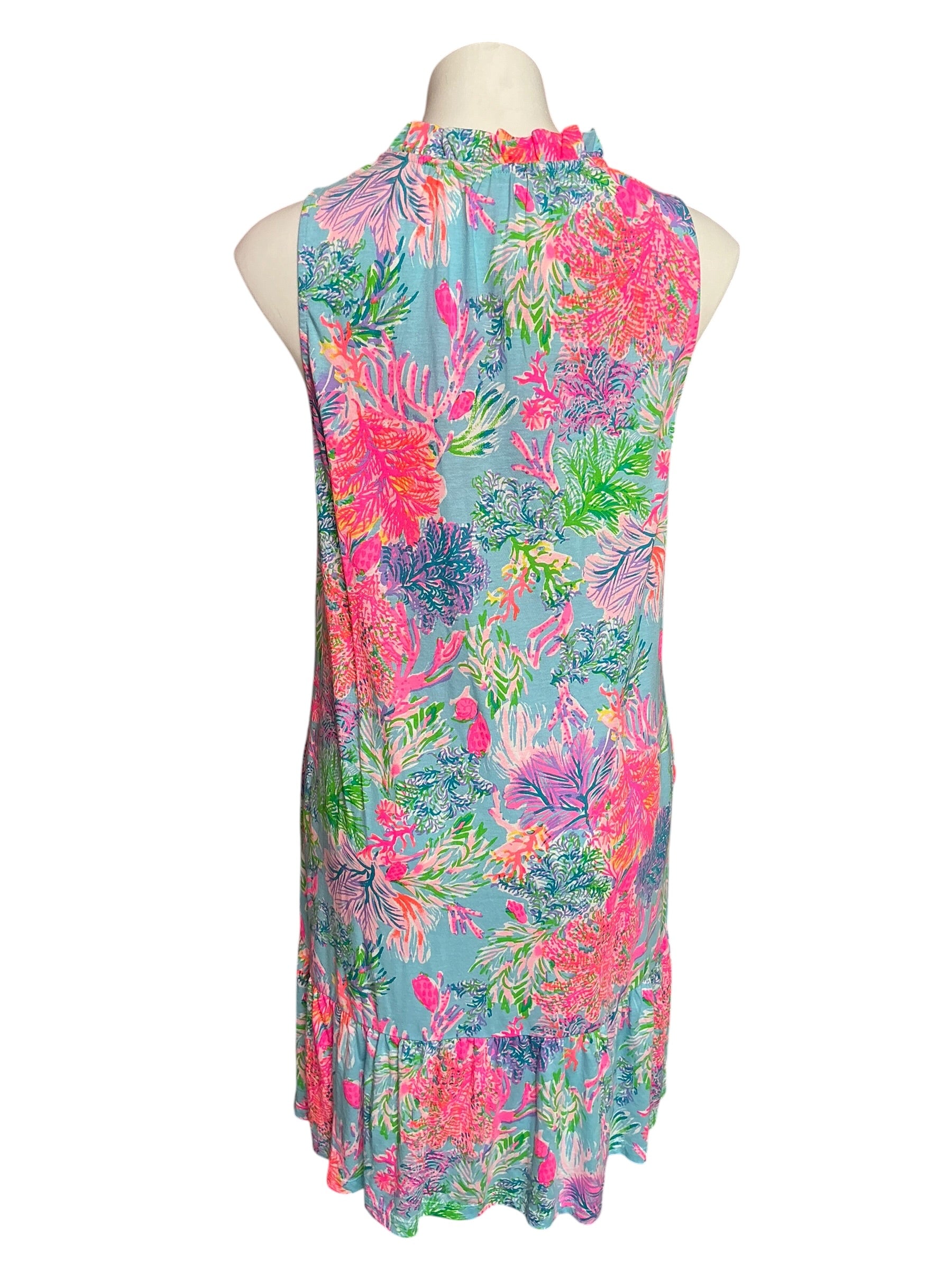 Lilly Pulitzer NWT Malone Dress Celestial Blue Cay To My Heart - Size M