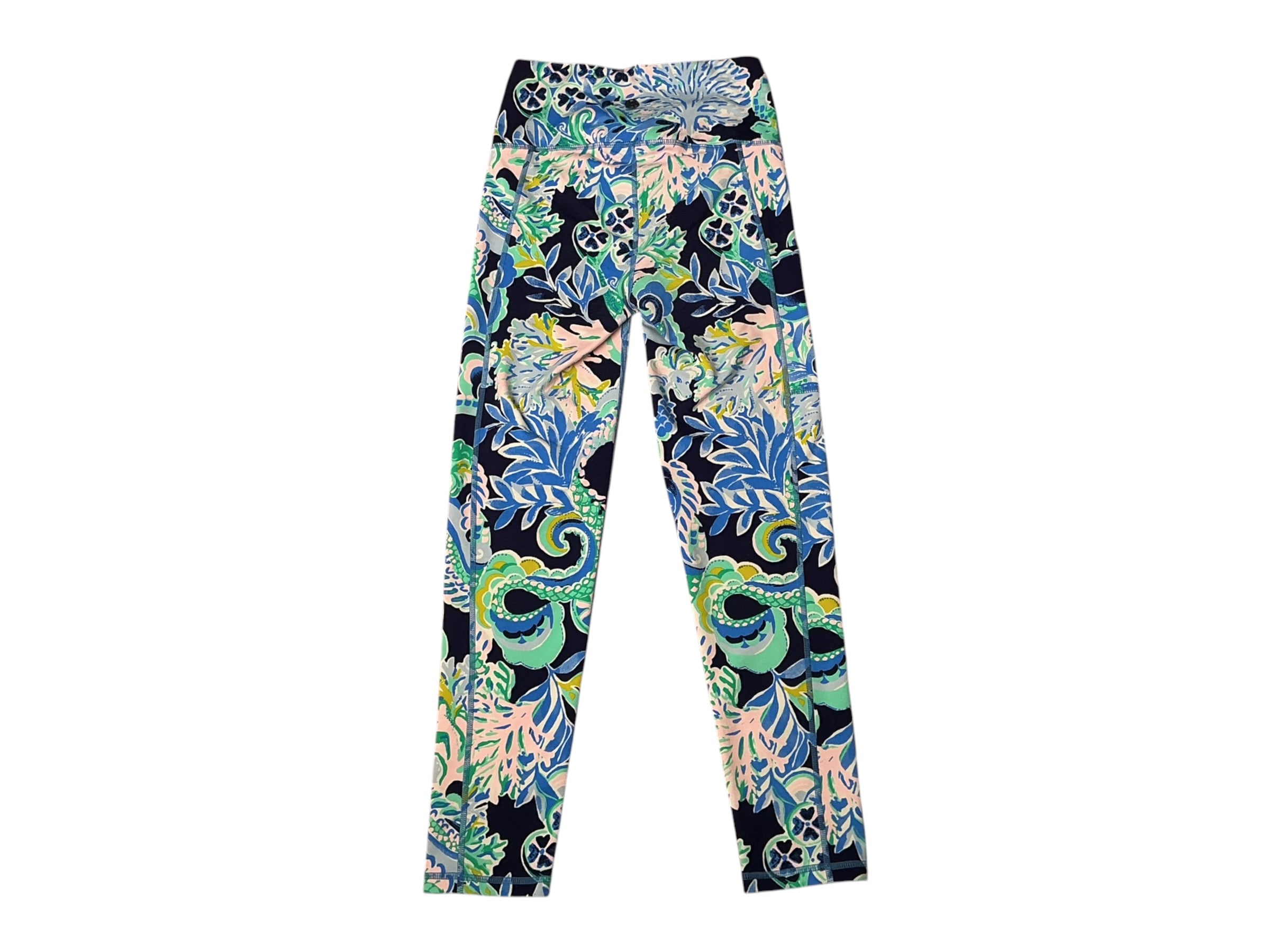 Lilly Pulitzer Luxletic Weekender High-Rise Crop Leggings Sirens and Spirits - Size XS