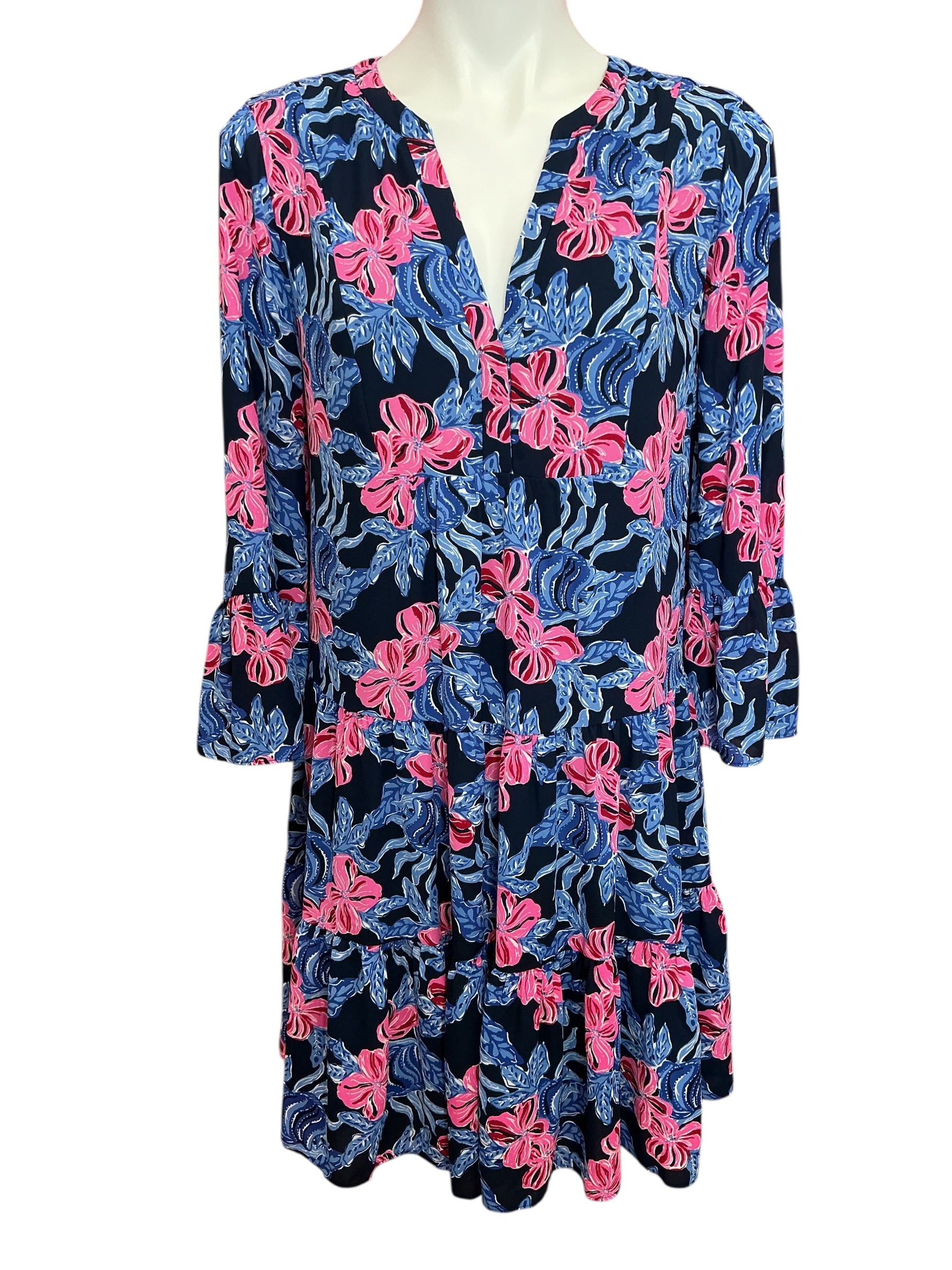 Lilly Pulitzer Gabriel Tunic Dress Low Tide Navy It’s Ofishell - Size 12