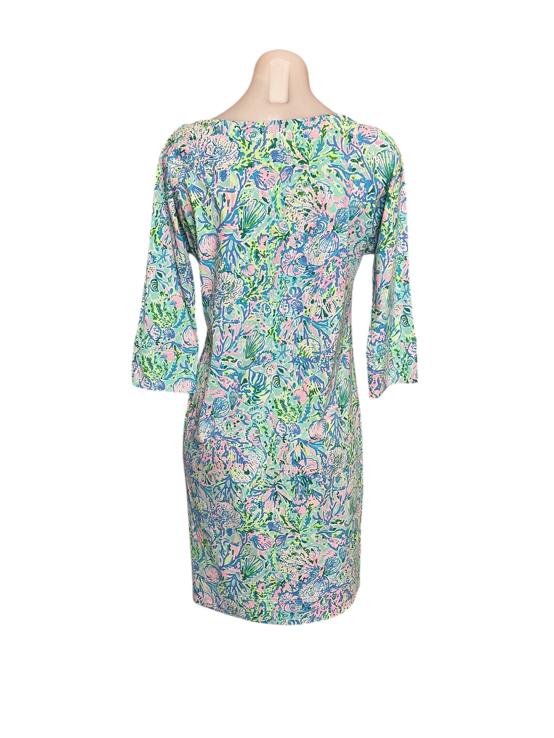 Lilly Pulitzer NWT Braedyn UPF 50+ Dress - Surf Blue Soleil It On Me - Size XS