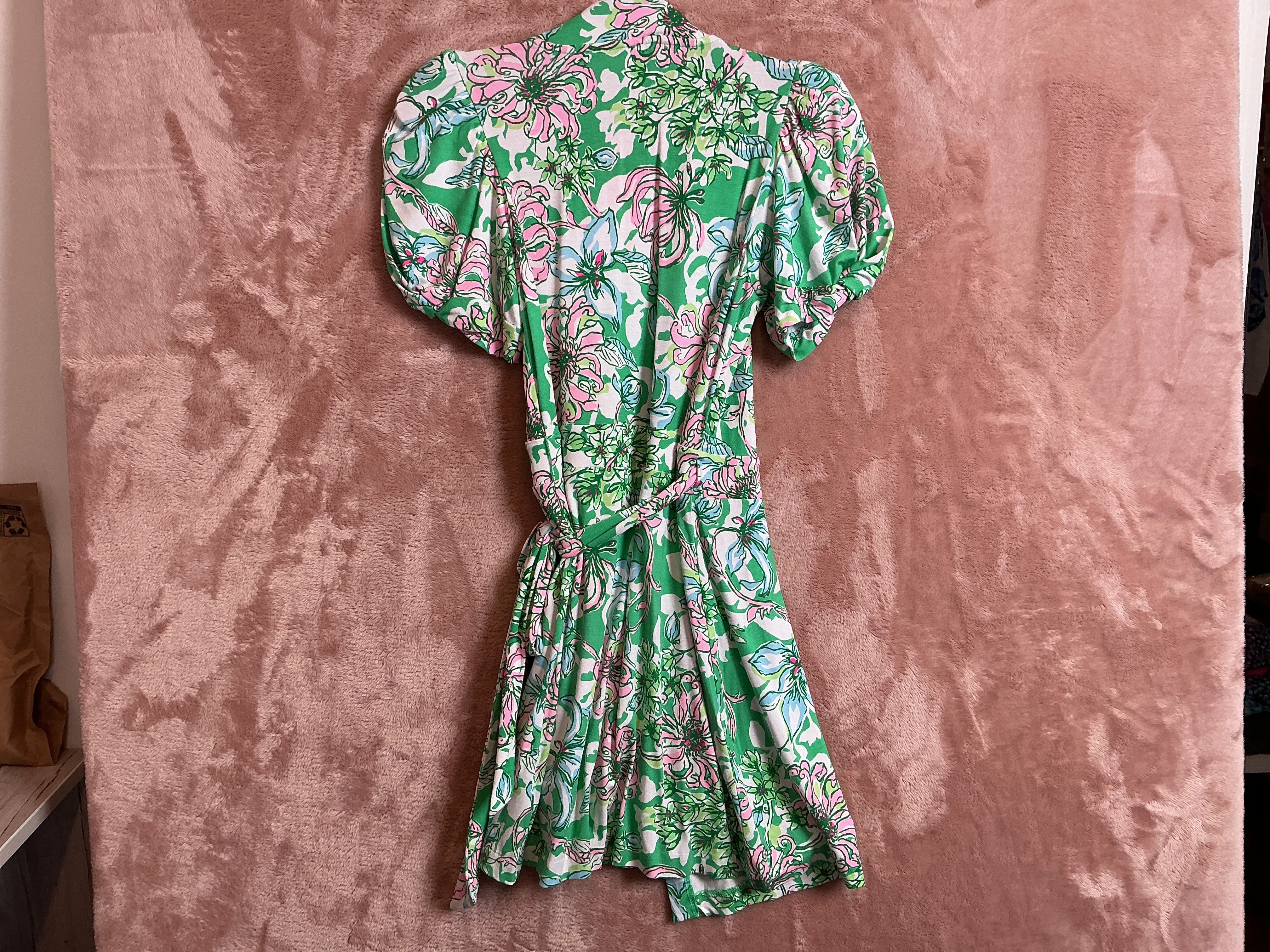 Lilly Pulitzer NWT - Sailynn Short-Sleever R - Spearmint Blossom Views - Size XS