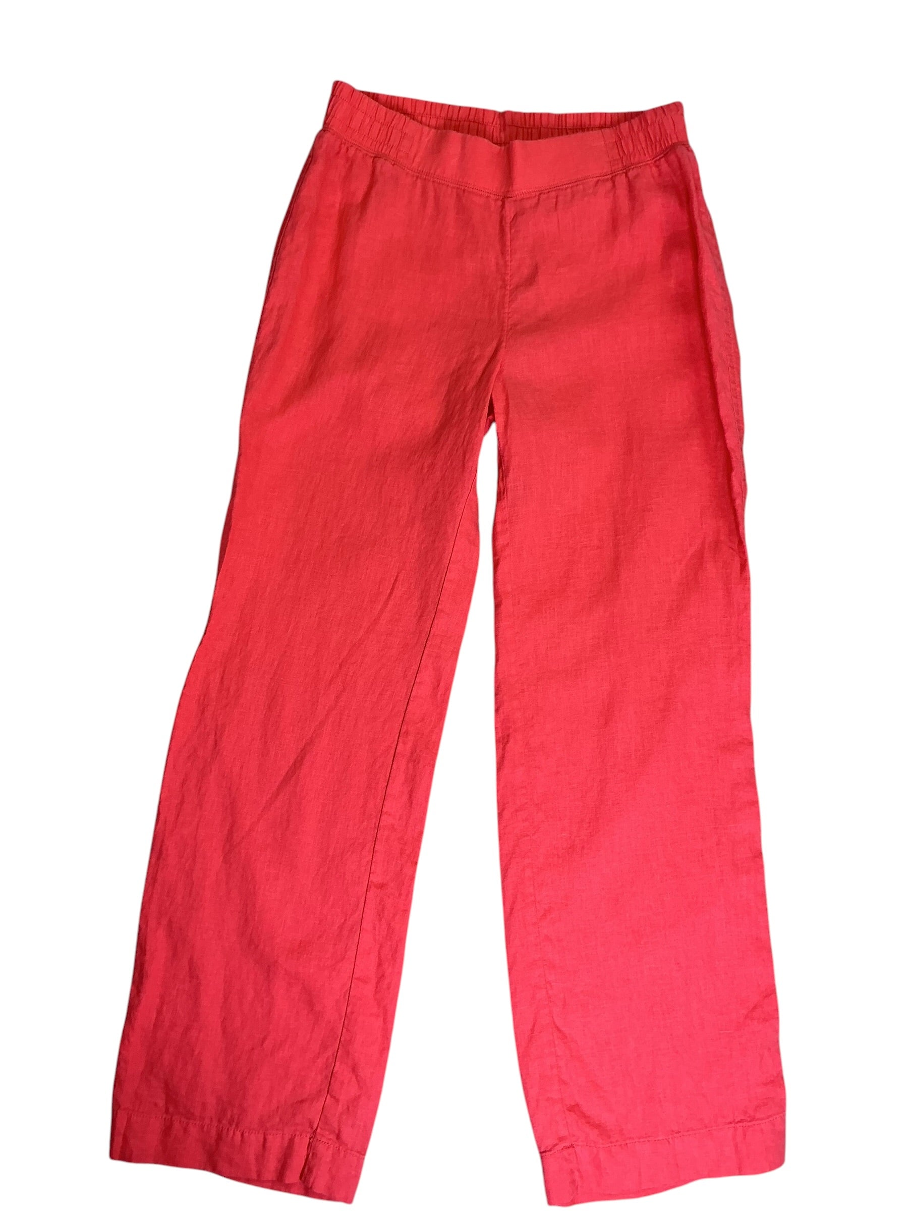 Lilly Pulitzer Deri Linen Palazzo Pant Mizner Red - Size S