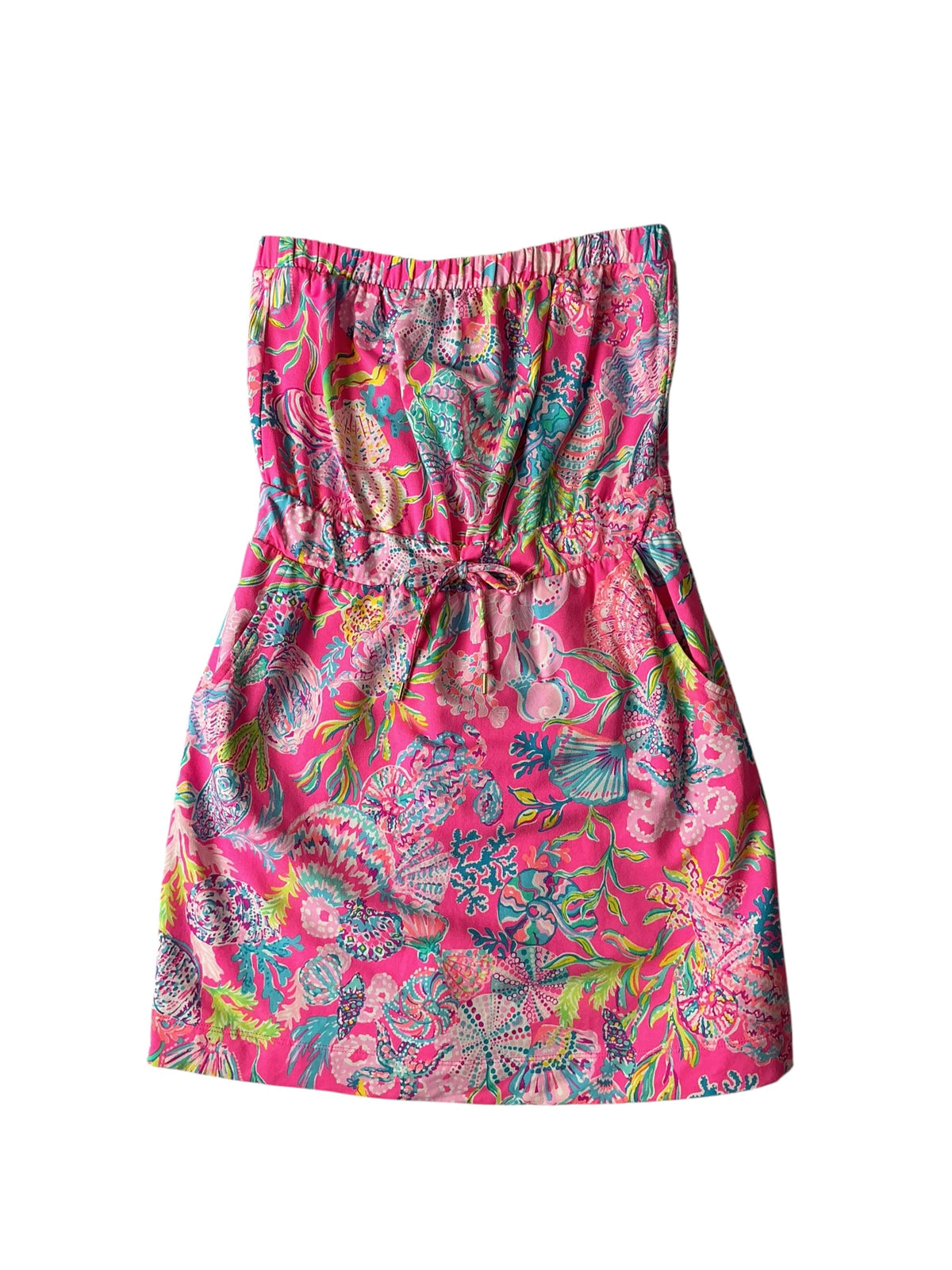 Lilly Pulitzer Larch Coverup Pink Isle Shell Me Something Good - Size S