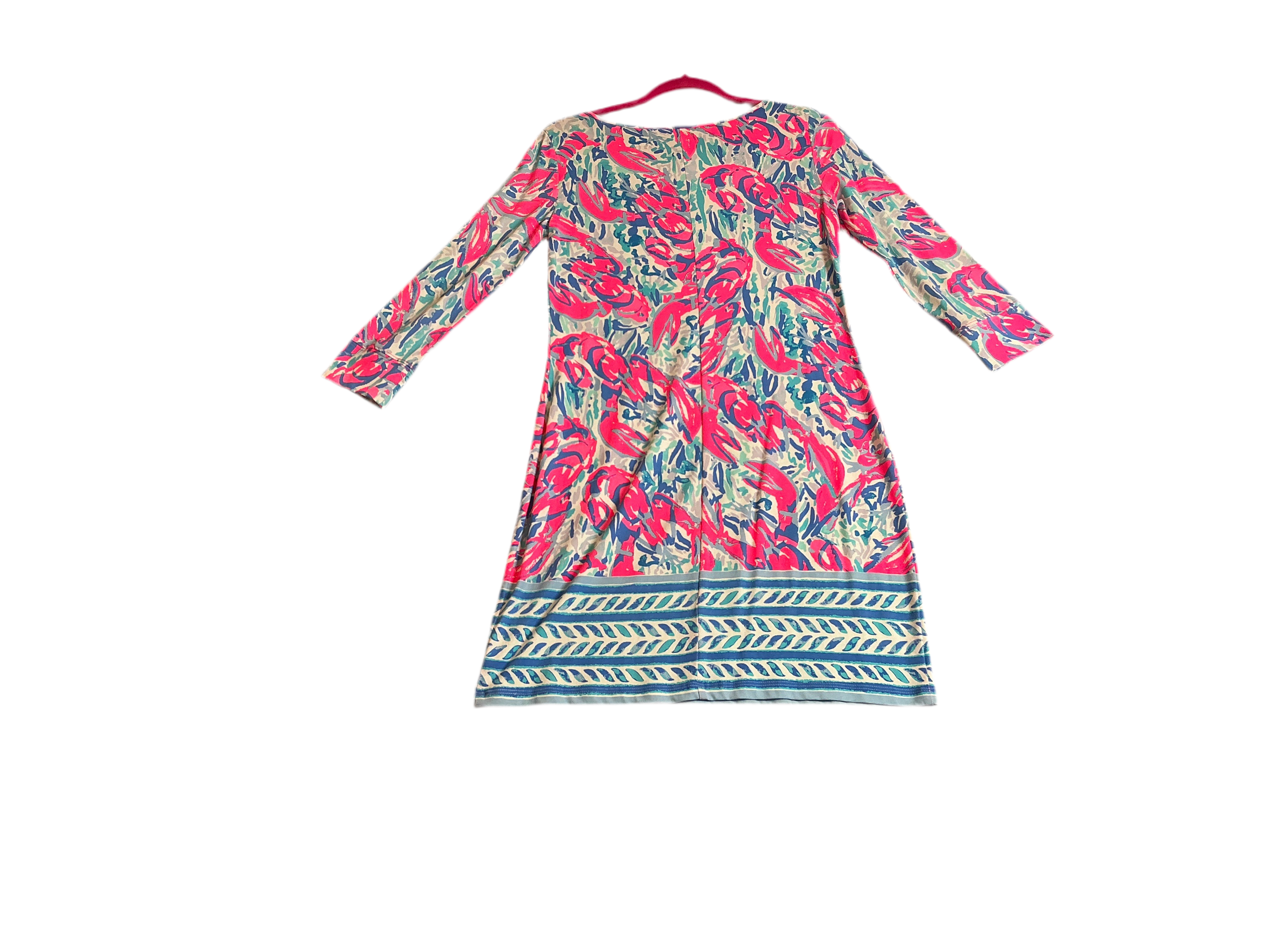 Lilly Pulitzer Marlowe Dress Cosmic Coral Cracked Up Engineered Dress - Size XS