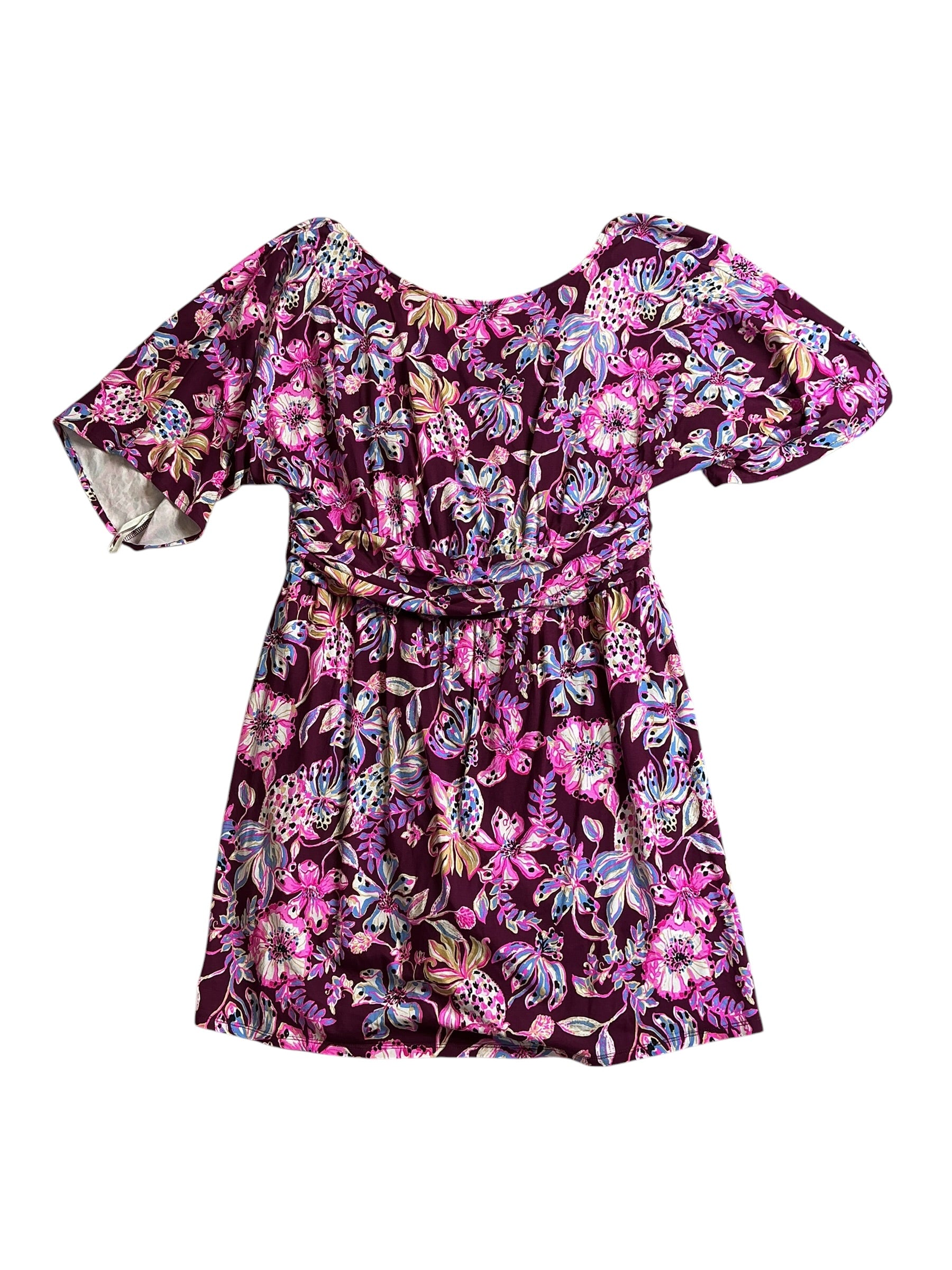 Lilly Pulitzer Parigi Boat Neck Romper - Amarena Cherry Tropical With A Twist - Size XL