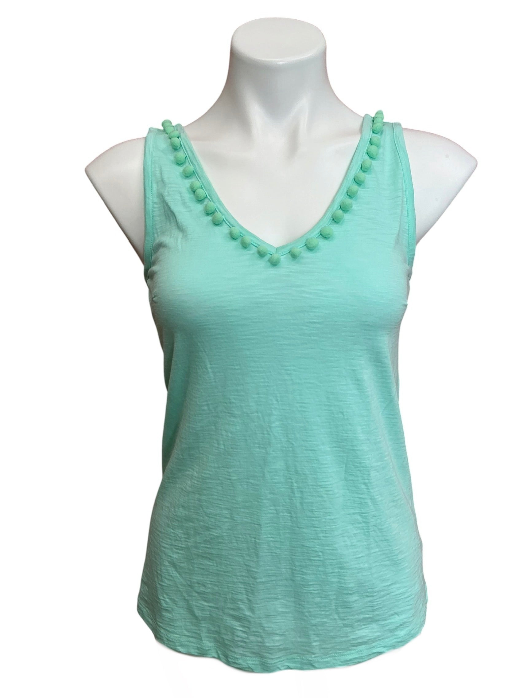 Lilly Pulitzer Gigi V Neck Tank Top Mint Green - Size XS