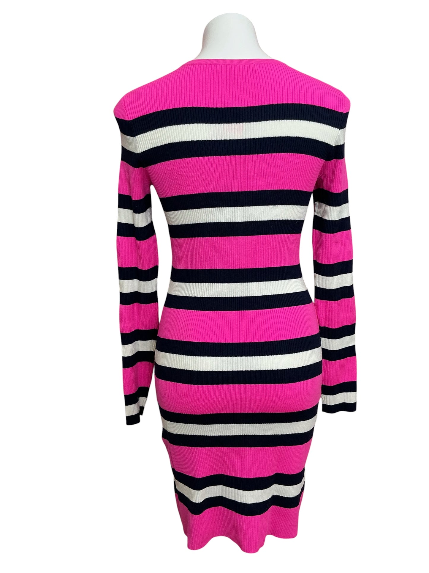 Lilly Pulitzer NWT Adeen Sweater Dress Mandevilla Pink Safari Stripe - Size M