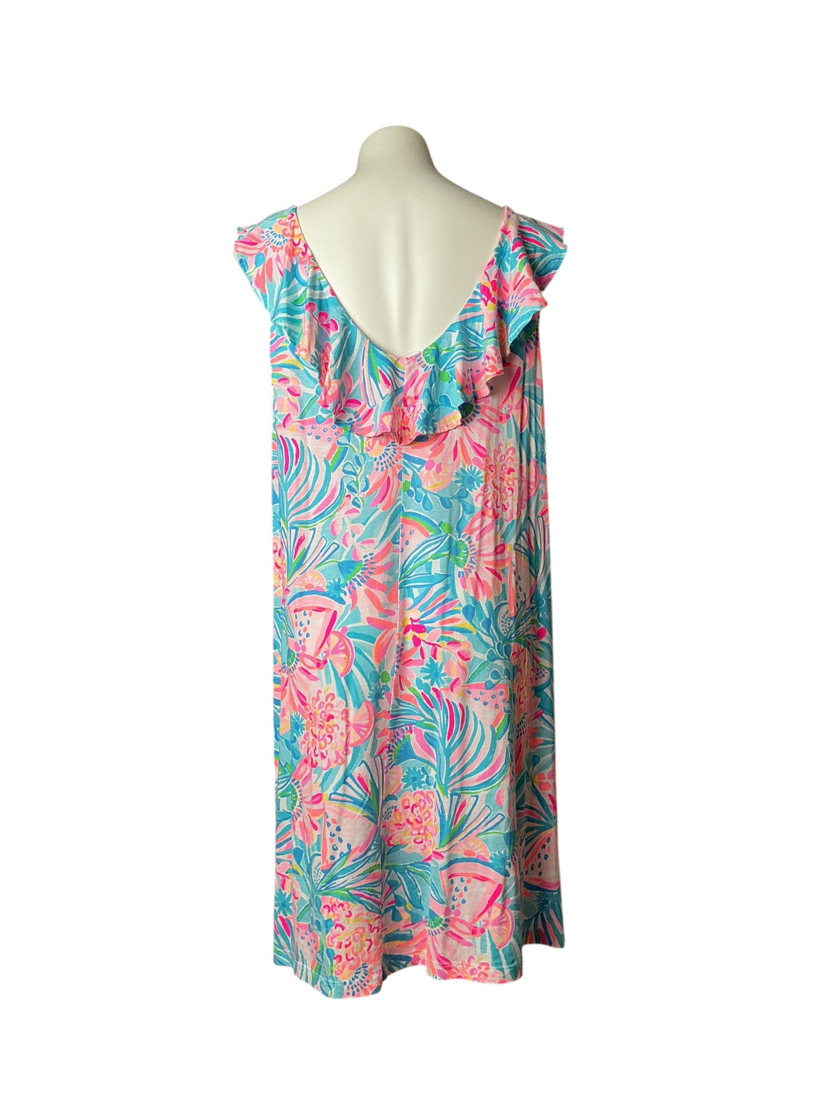 Lilly Pulitzer Alessa Swing Dress Multi Tropical Punch - Size XL
