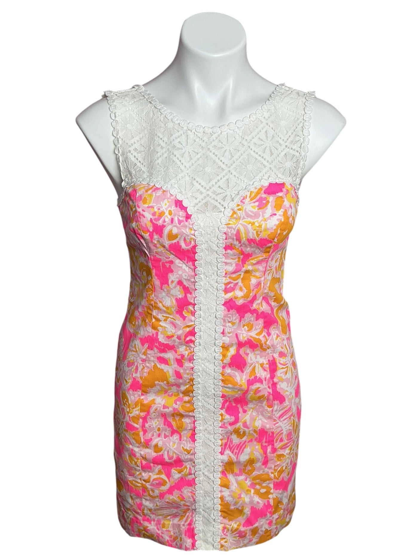Lilly Pulitzer Sofia Lace Shift Dress Ooh La La - Size 0