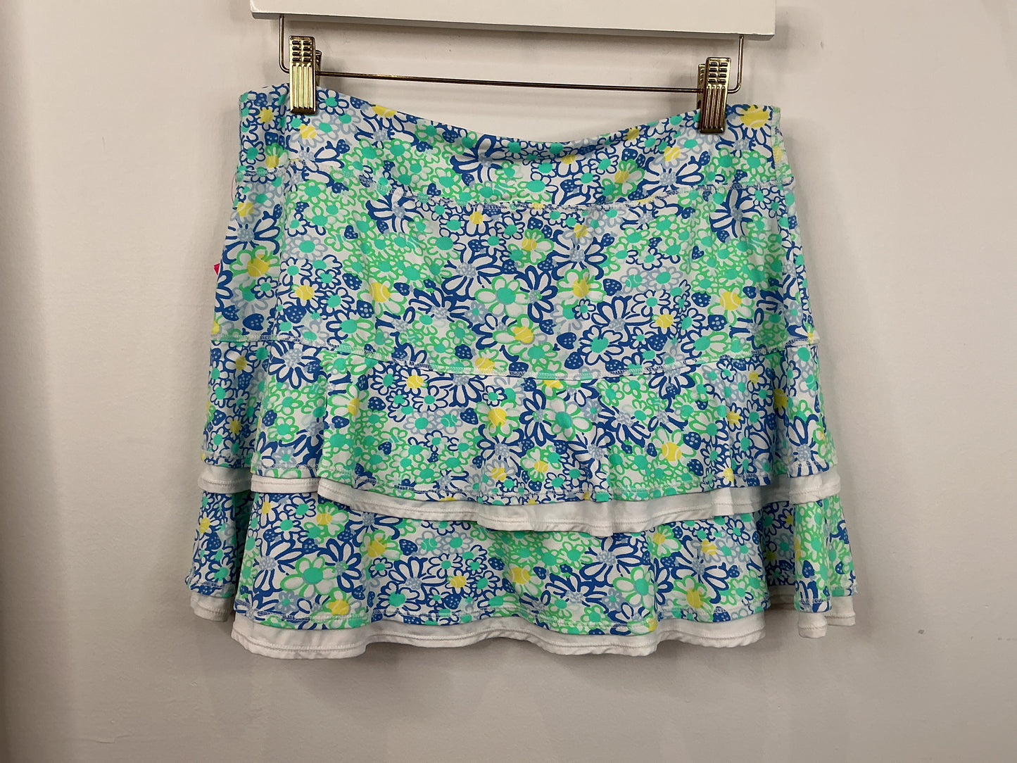 Lilly Pulitzer NWT UPF 50+ Meryl Nylon 13” Z Skirt Blue Haven Biancas Love - Size M