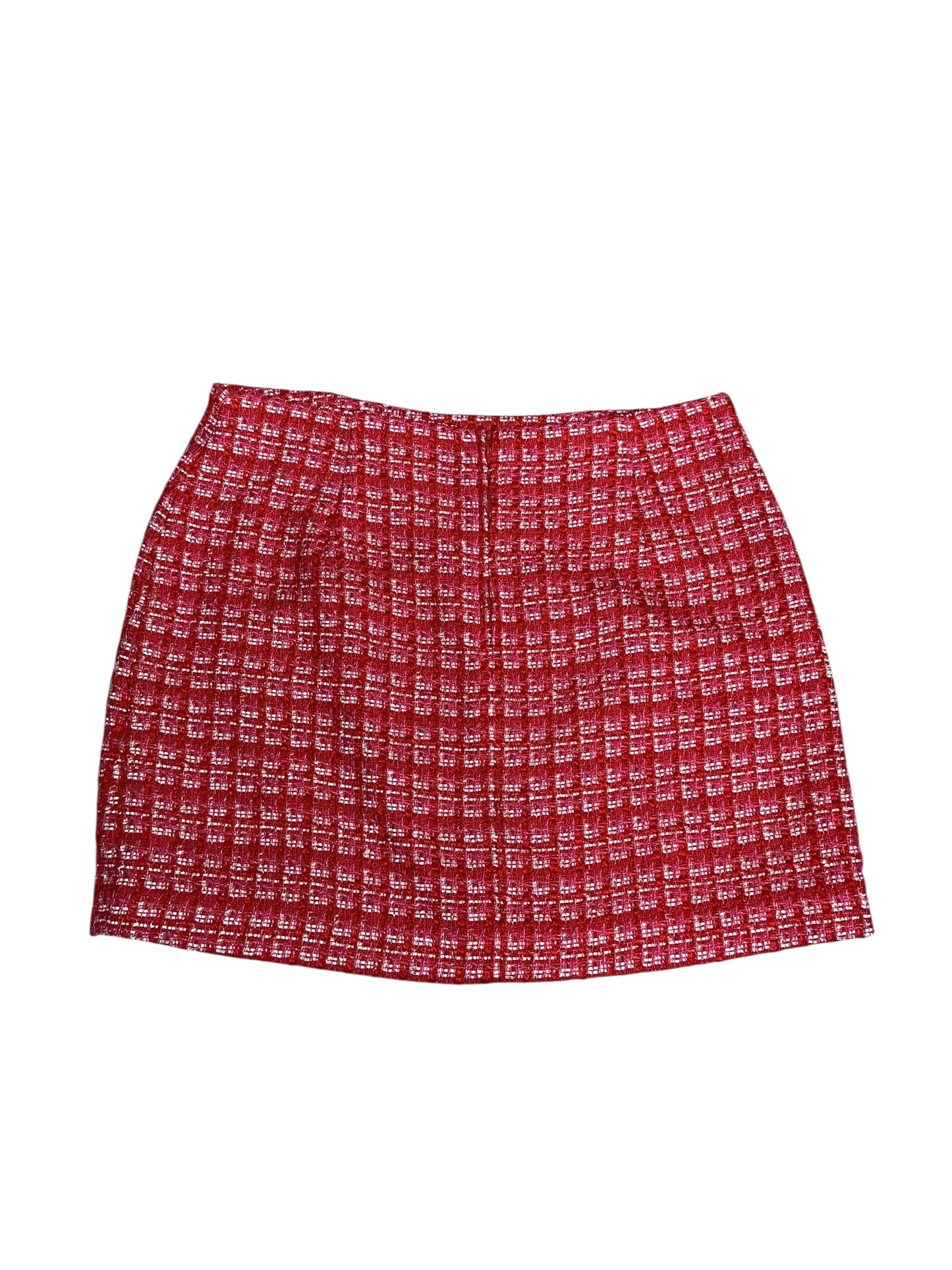 Lilly Pulitzer- Kels Boucle Mini Skirt Cranberry Red Fiesta Size 14