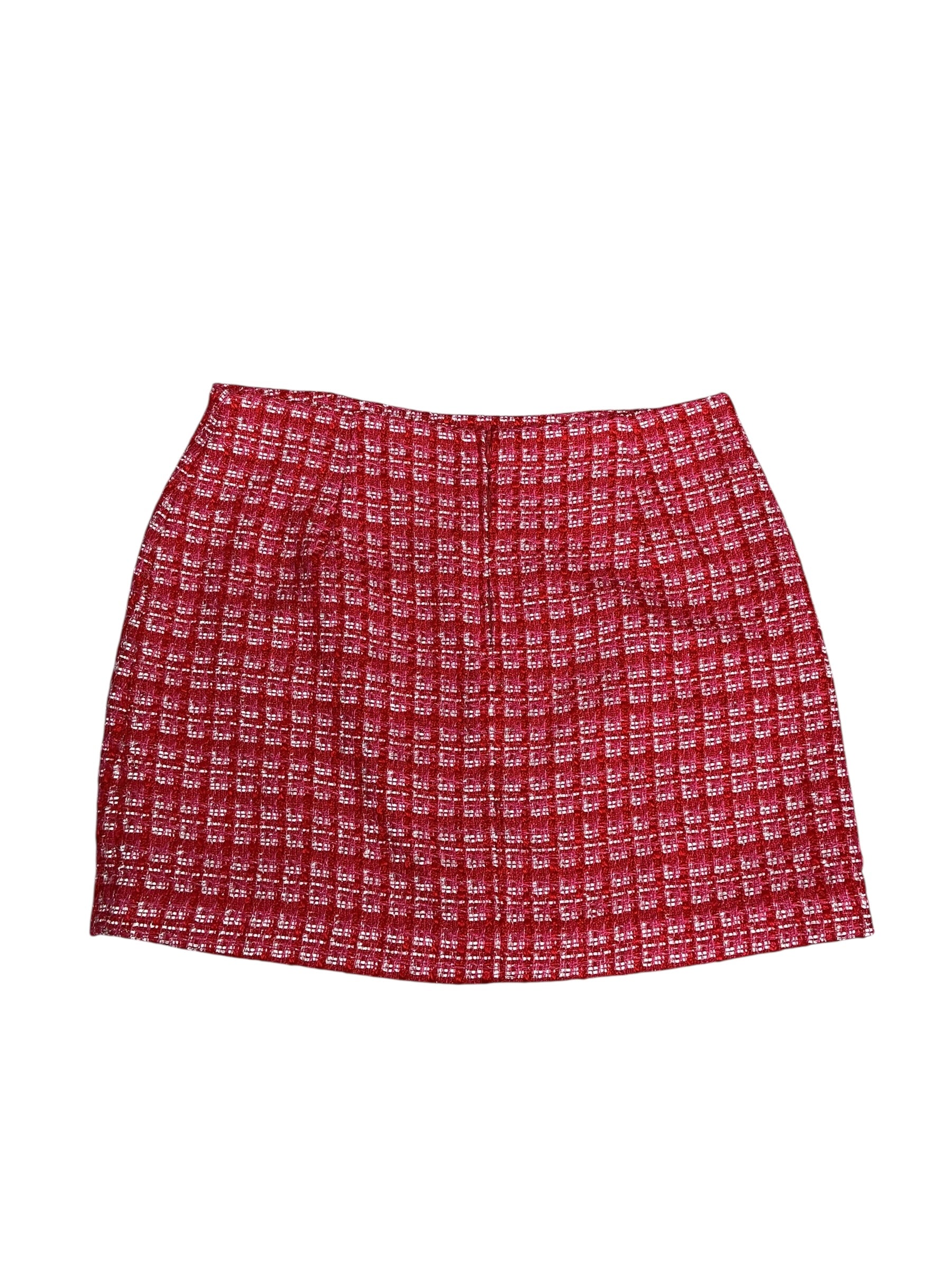 Lilly Pulitzer- Kels Boucle Mini Skirt Cranberry Red Fiesta Size 14